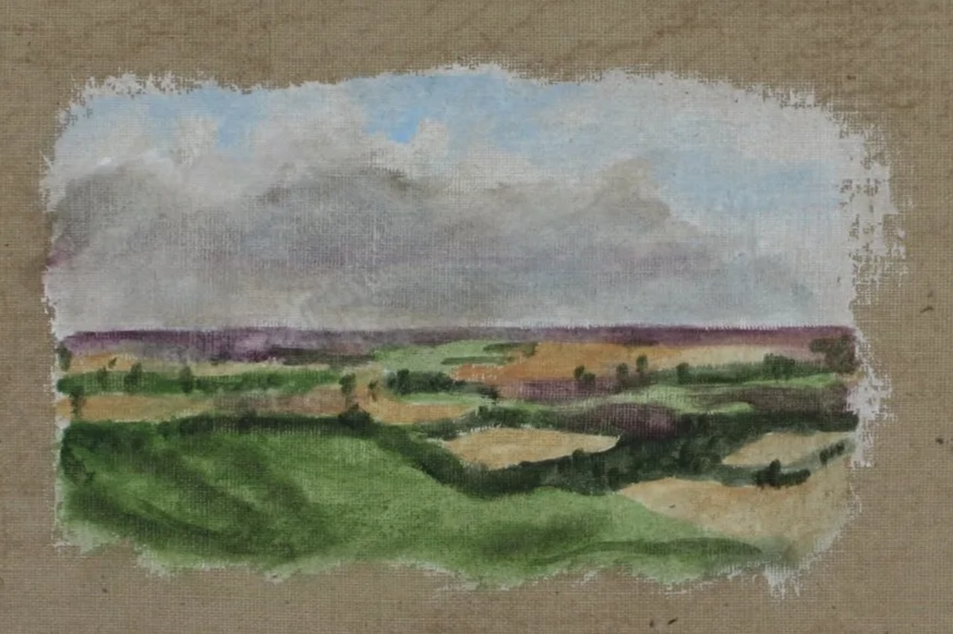 Lincolnshire, oil on linen