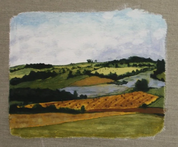 Lincolnshire, oil on linen