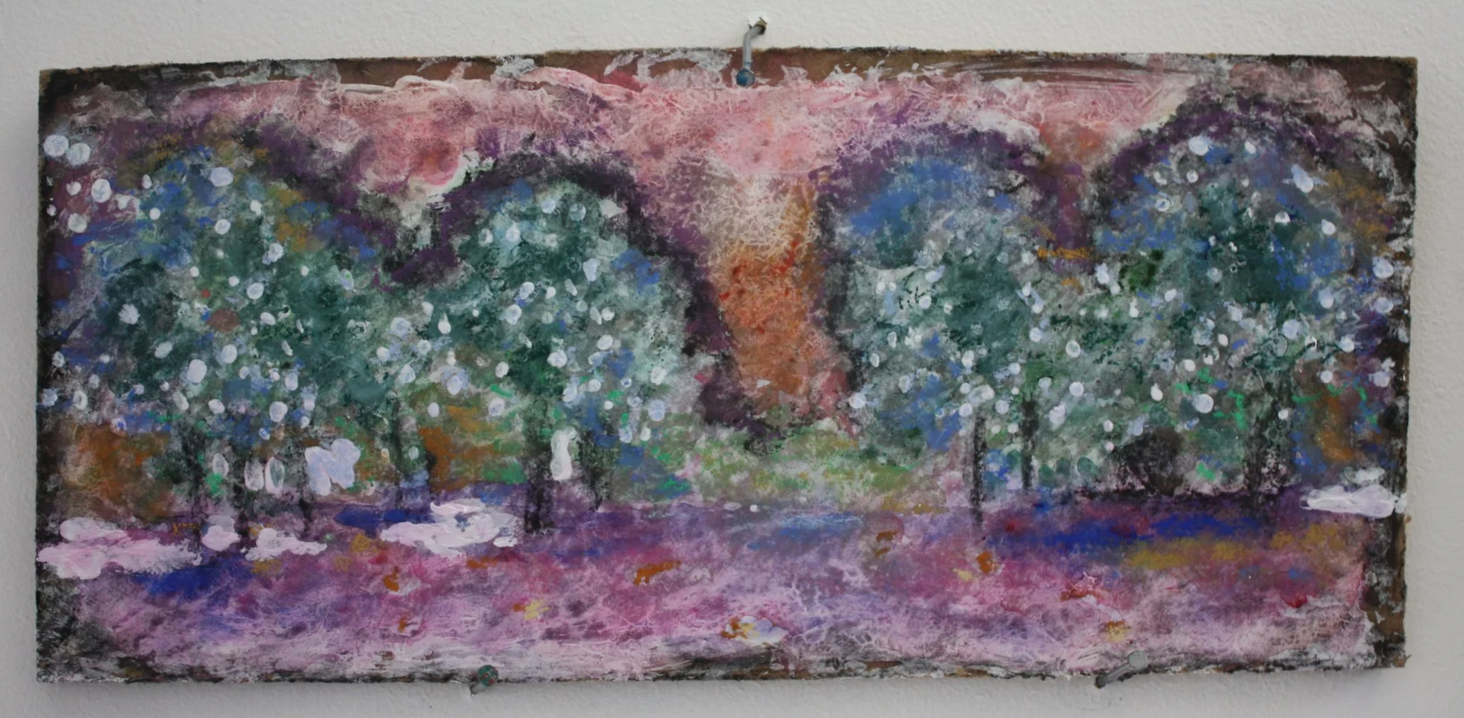 Southwark, mixed media on board