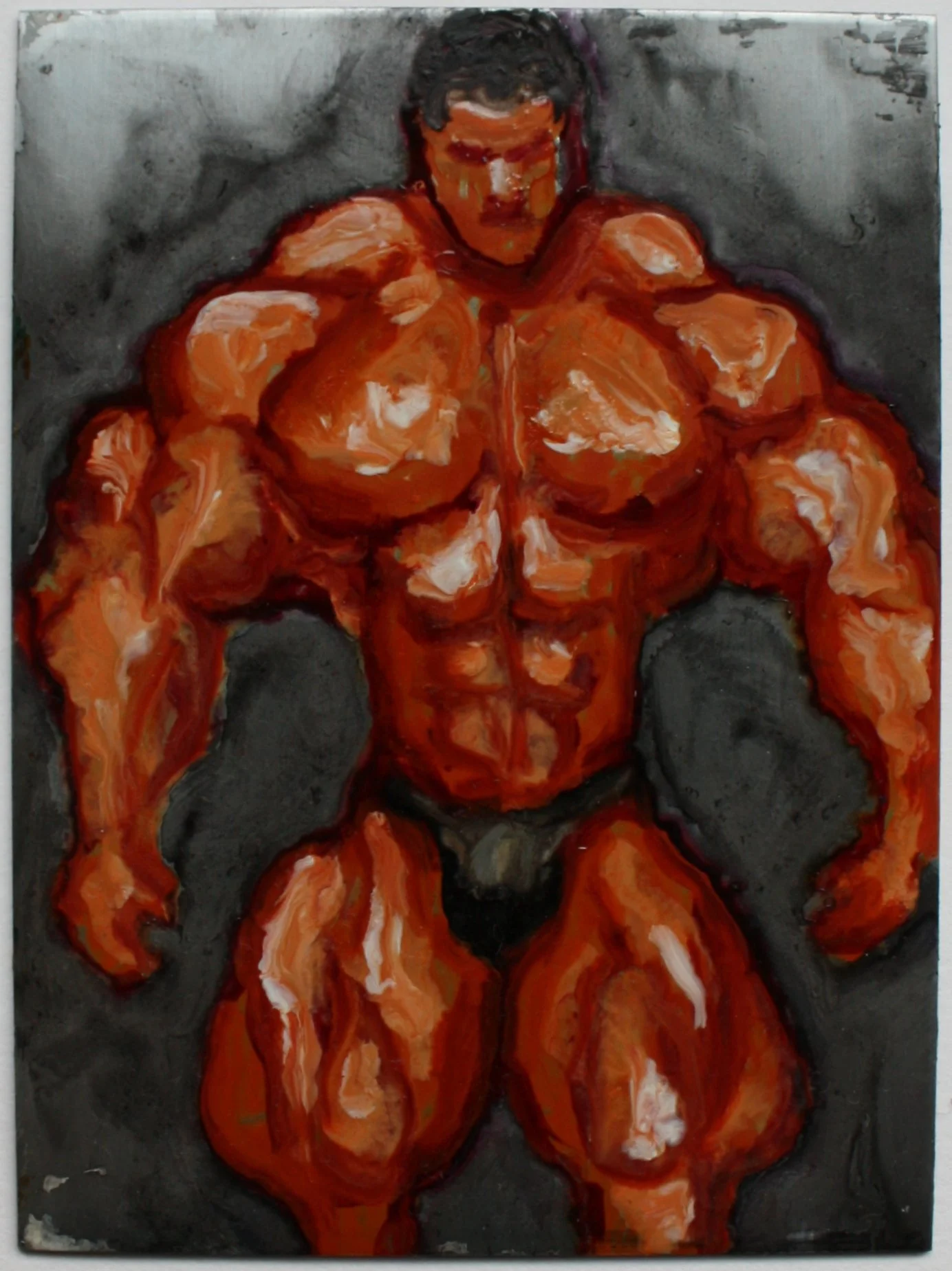 More or Less, enamel on metal