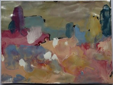 Elephant & Castle, enamel on metal