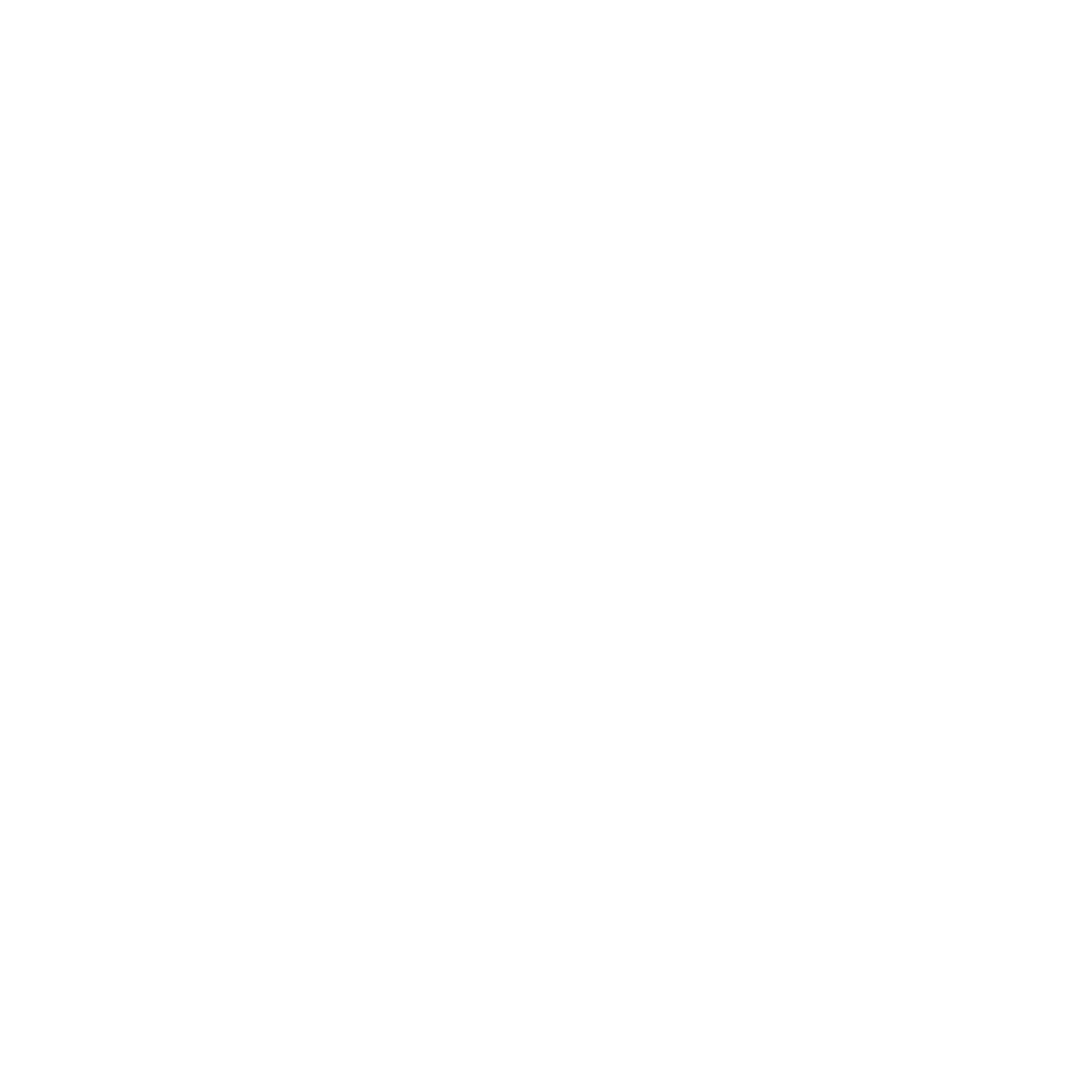 Silhouette of a drinking glass with a straw, a burger, and a beverage container with a straw, all depicted in white on a black background.