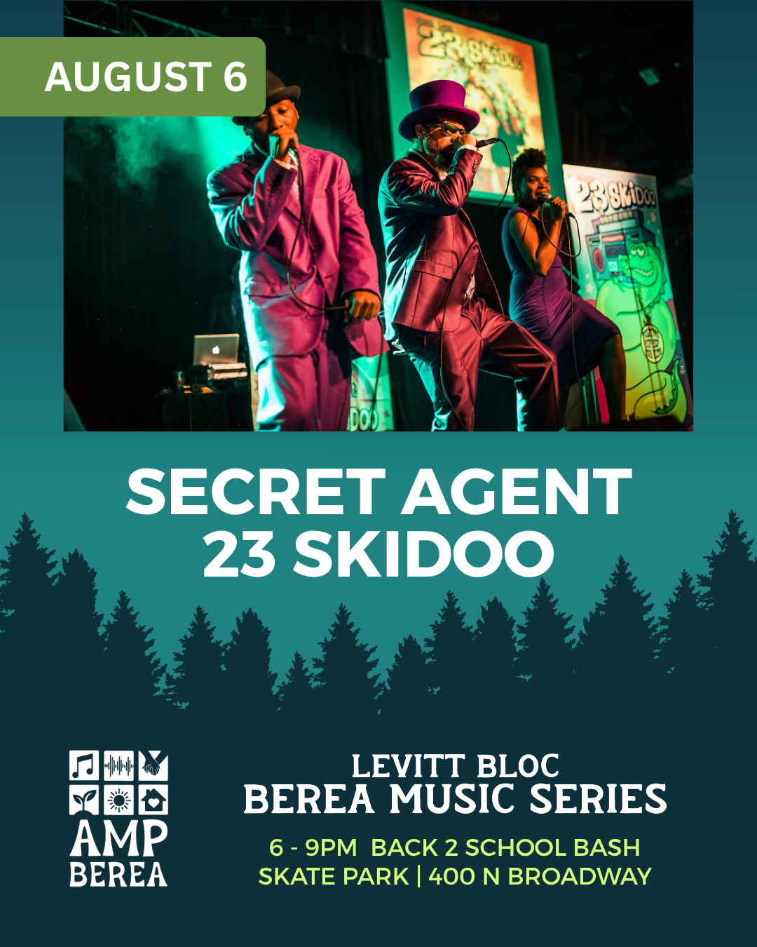 Secret Agent 23 Skidoo makes hip hop for kids - sharp lyrics, real beats, and a live show built around getting kids on their feet. He's won a GRAMMY and scored ten number one hits on SiriusXM Kids Place Live. 