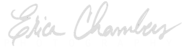 Signature-style text with 'Erica Chambers Photography' written in cursive.