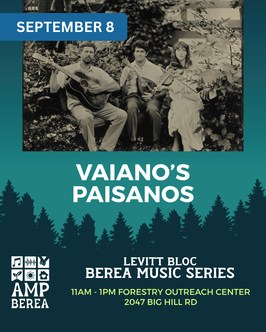 Vaiano's Paisanos is a string band founded by fiddler Rachel Meirs, mandolinist Maxwell Apra, and guitarist Van Burchfield, who met busking on the streets of New Orleans. Their repertoire draws on 1920s and '30s immigrant string-band recordings made 
