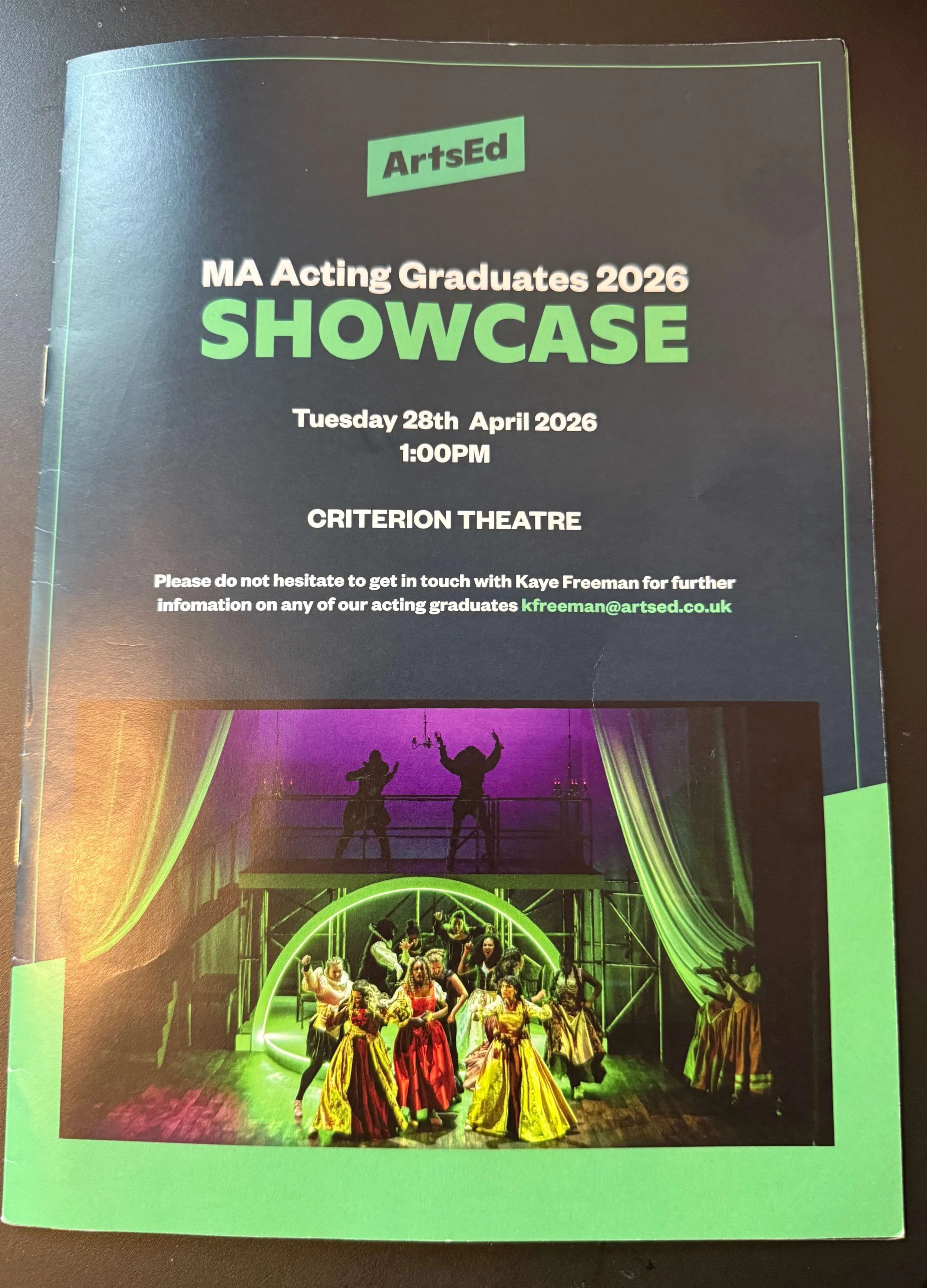 The Stars of Tomorrow: MA Acting Showcase at The Criterion