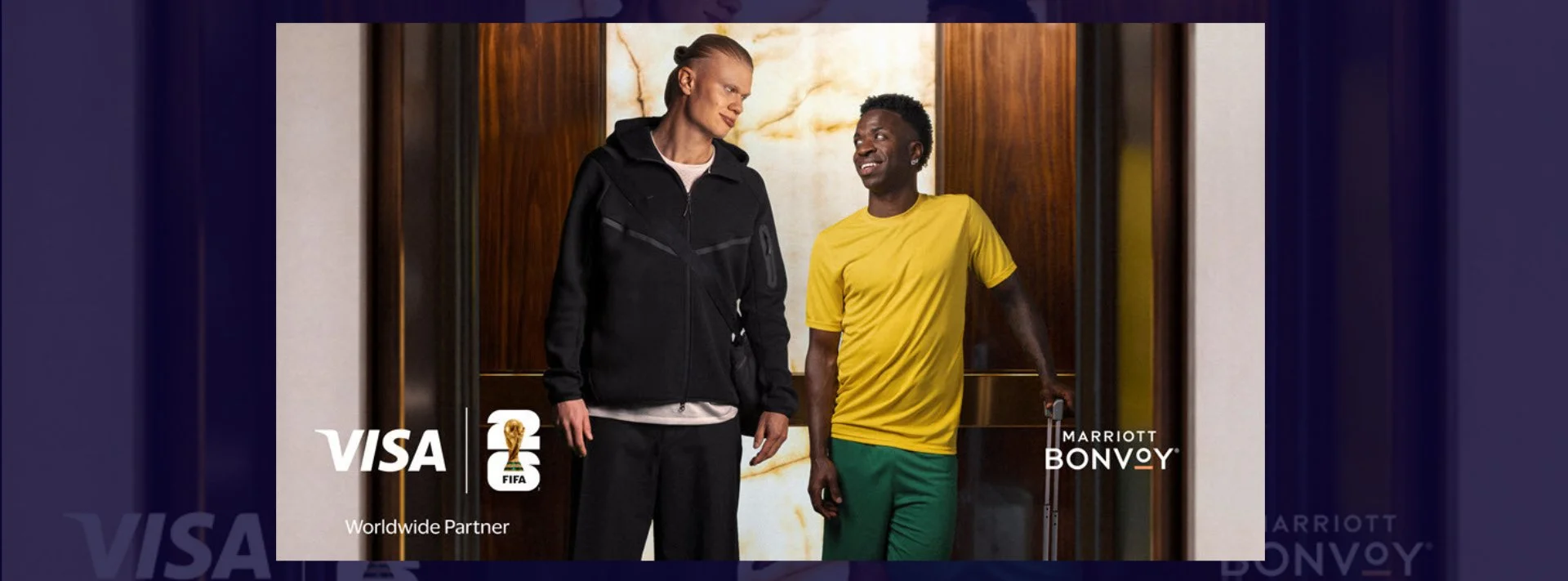 Jude O'Dwyer appears in the Visa & Marriot BonVoy Commerical for FIFA World Cup 2026 