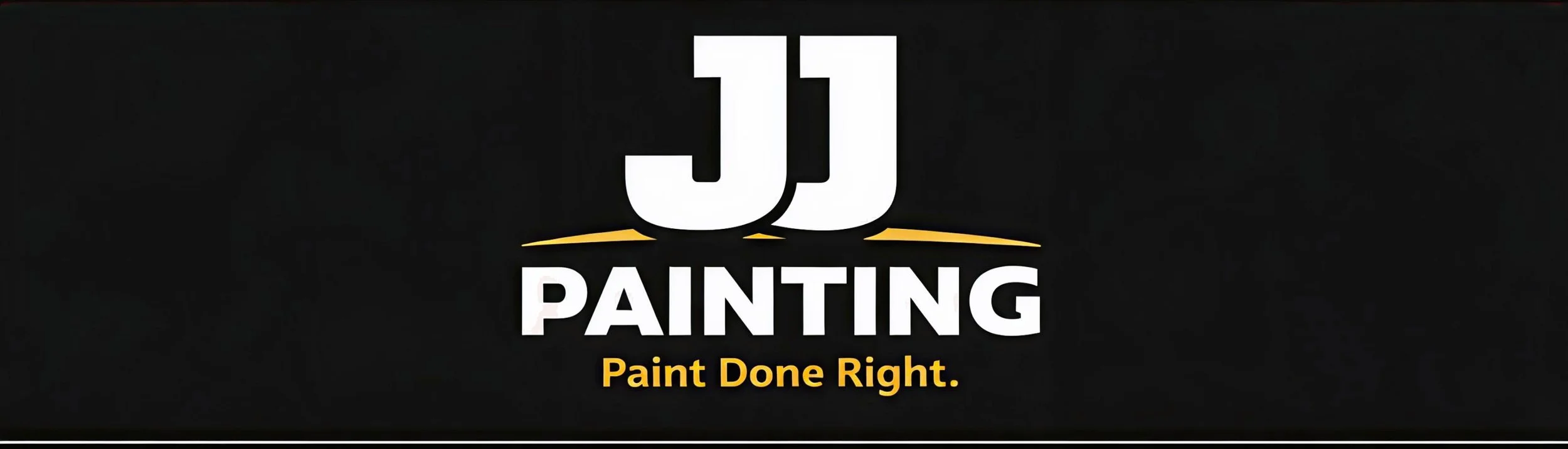 Logo for JJ Painting with the tagline 'Paint Done Right' on a black background.