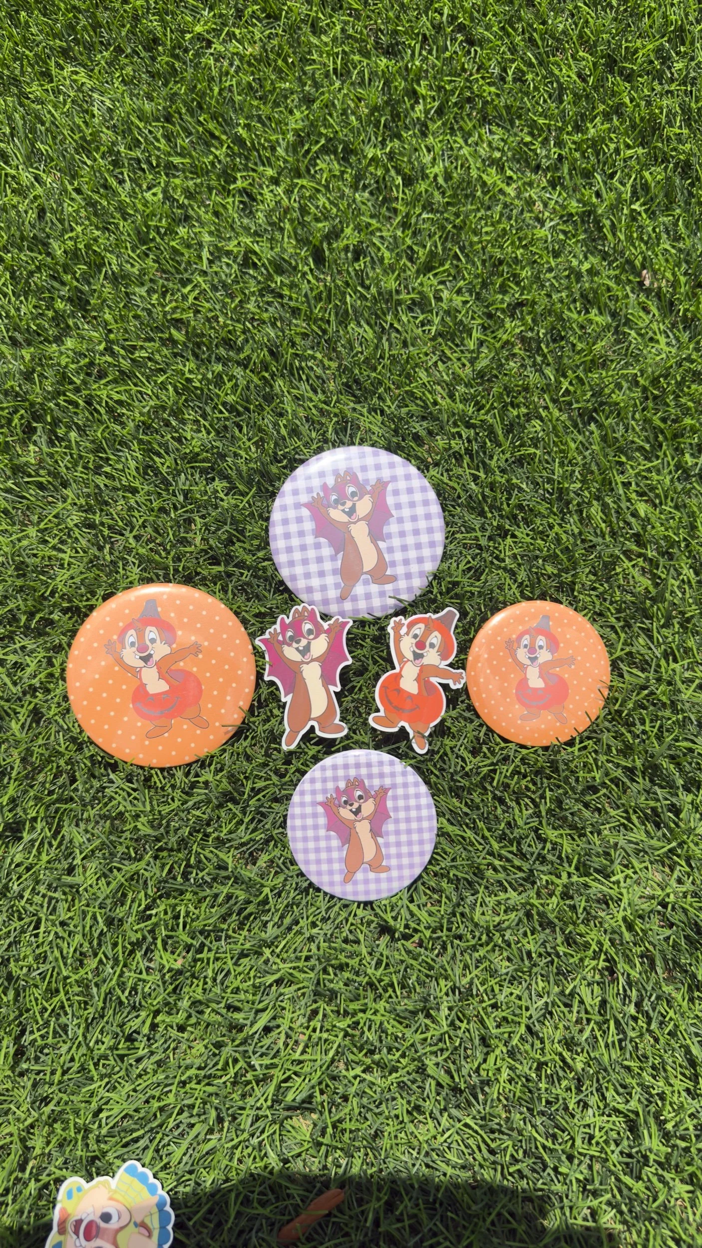 Halloween Chipmunk Buttons