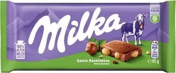 Milka Whole Hazelnuts 95gr