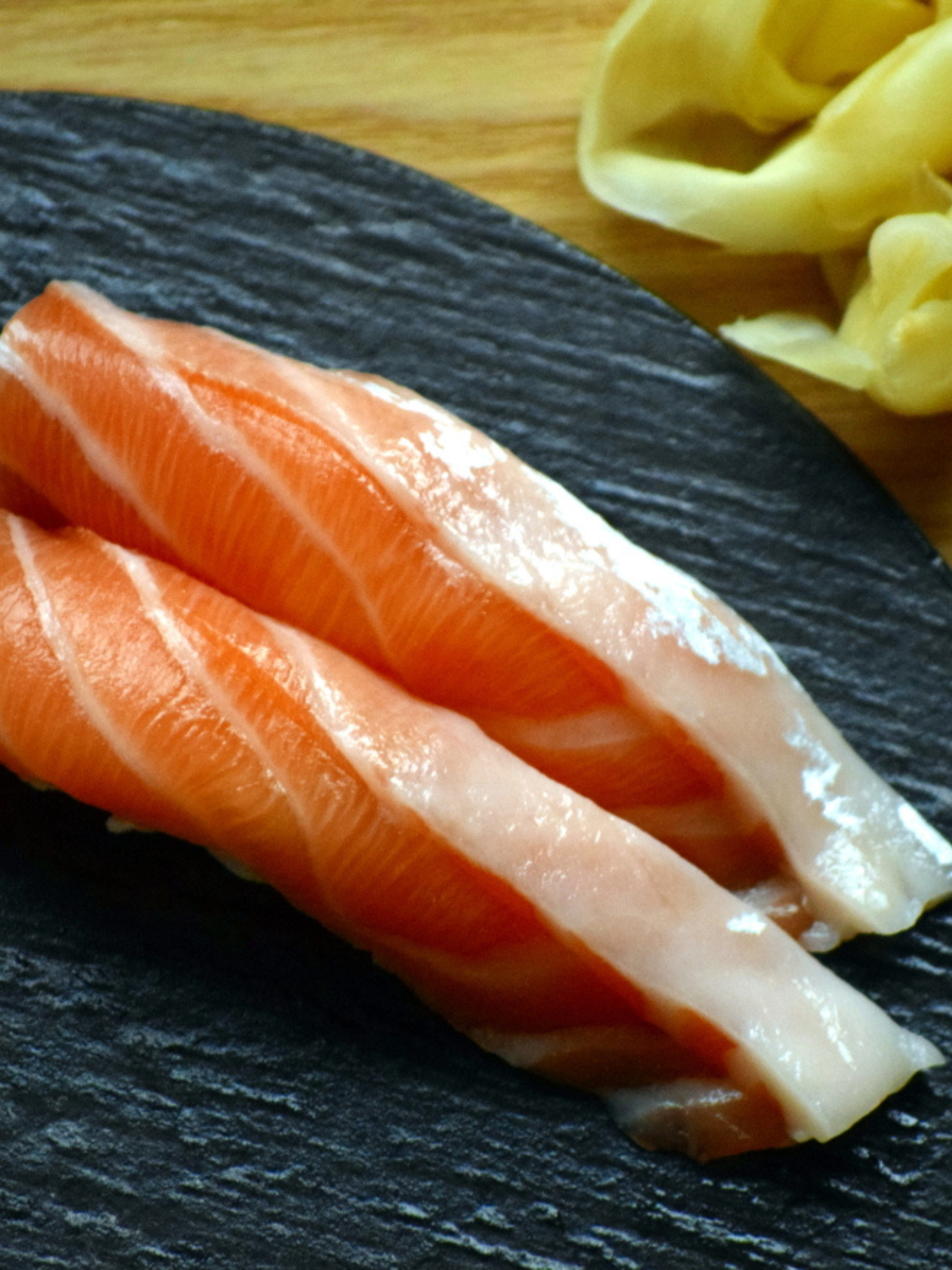 O-Toro Salmon Nigiri by Joe Kimura