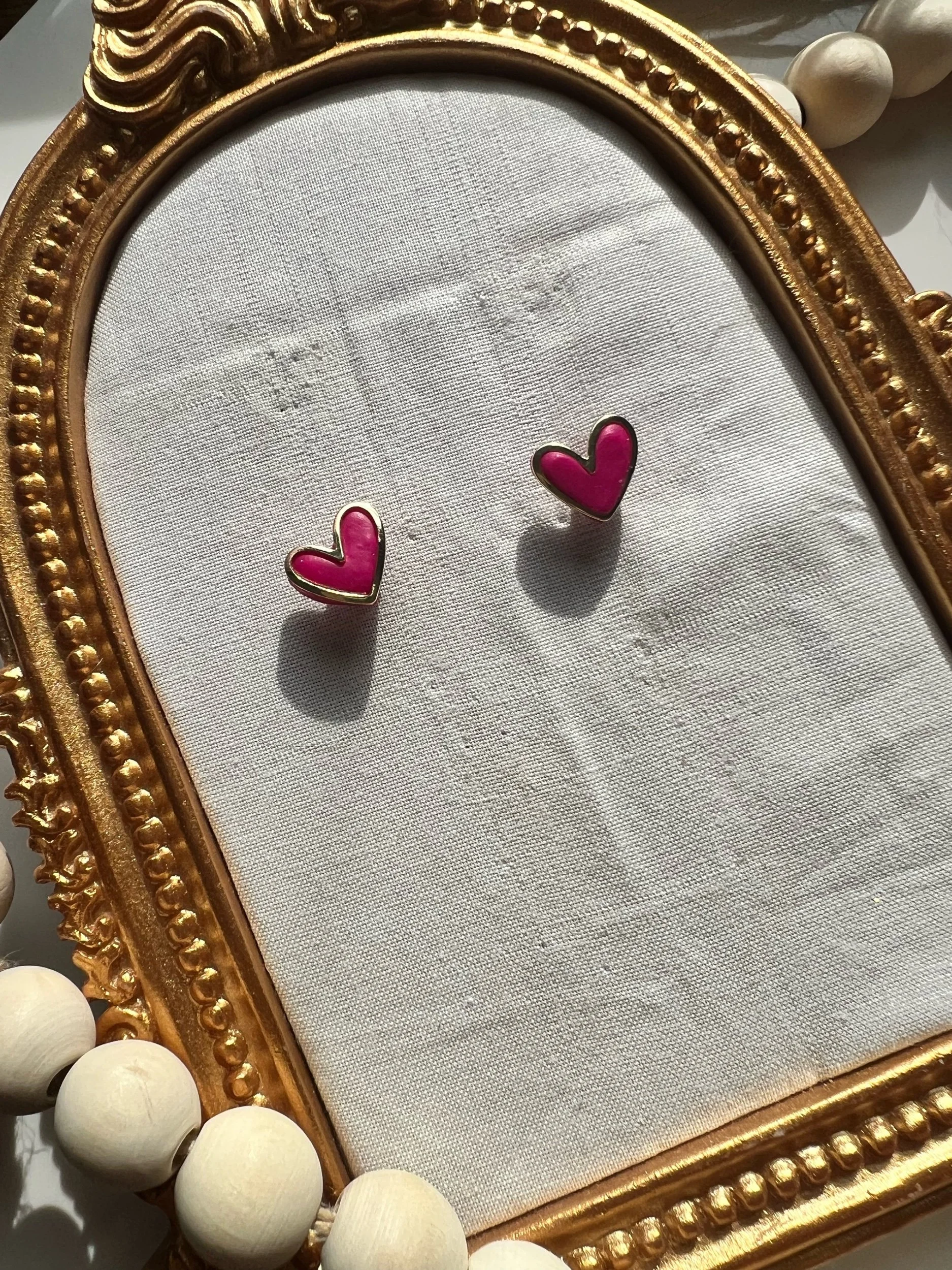 Sweetheart Studs Earrings