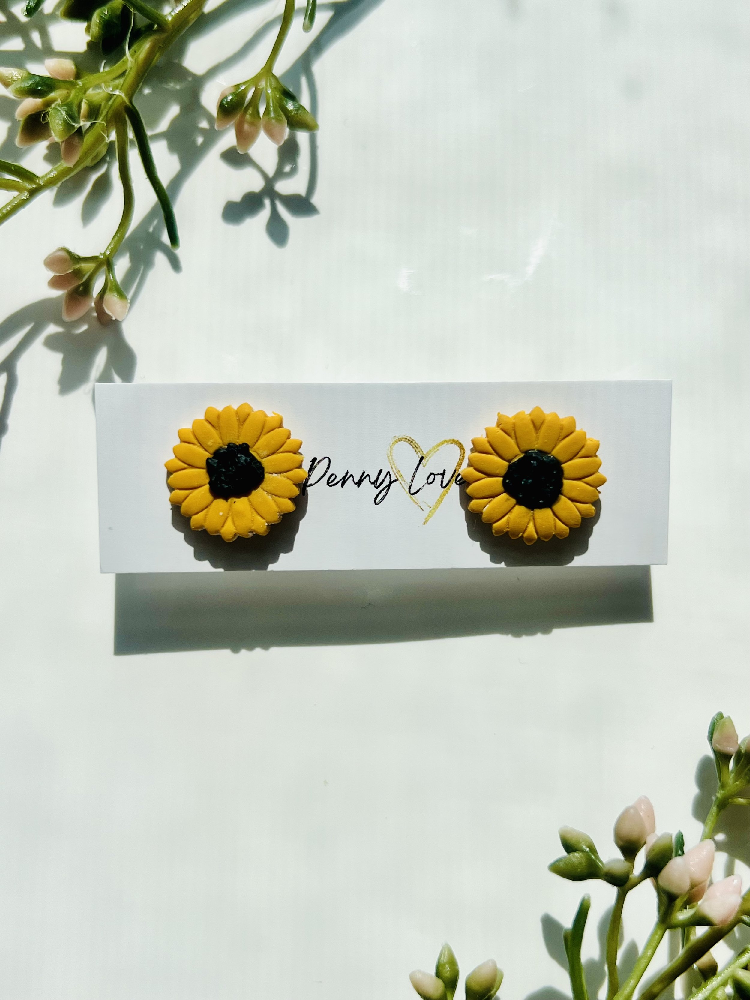 Sunflower Stud Earrings