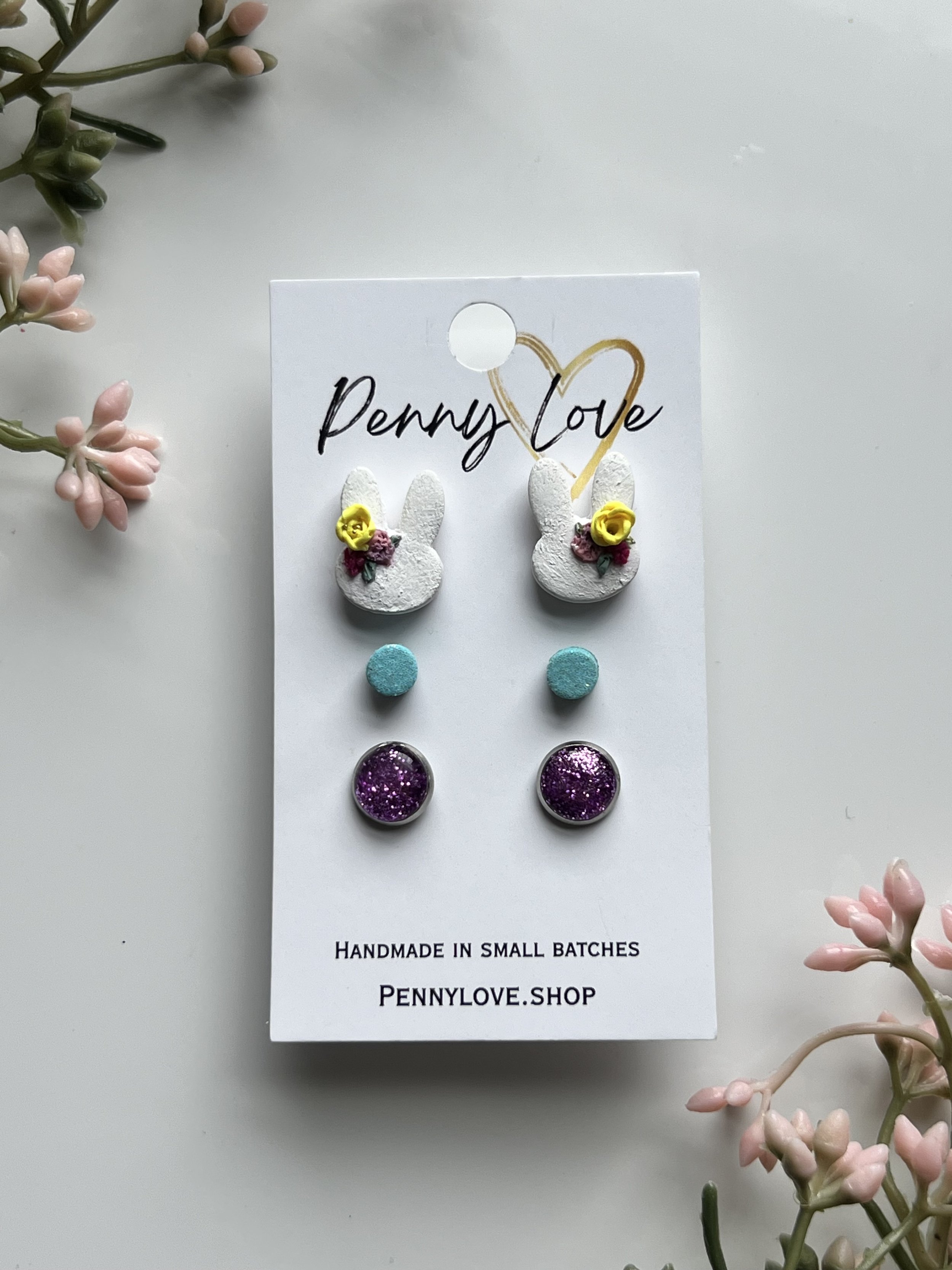 Sunshine Cottontail Trio Stud Pack