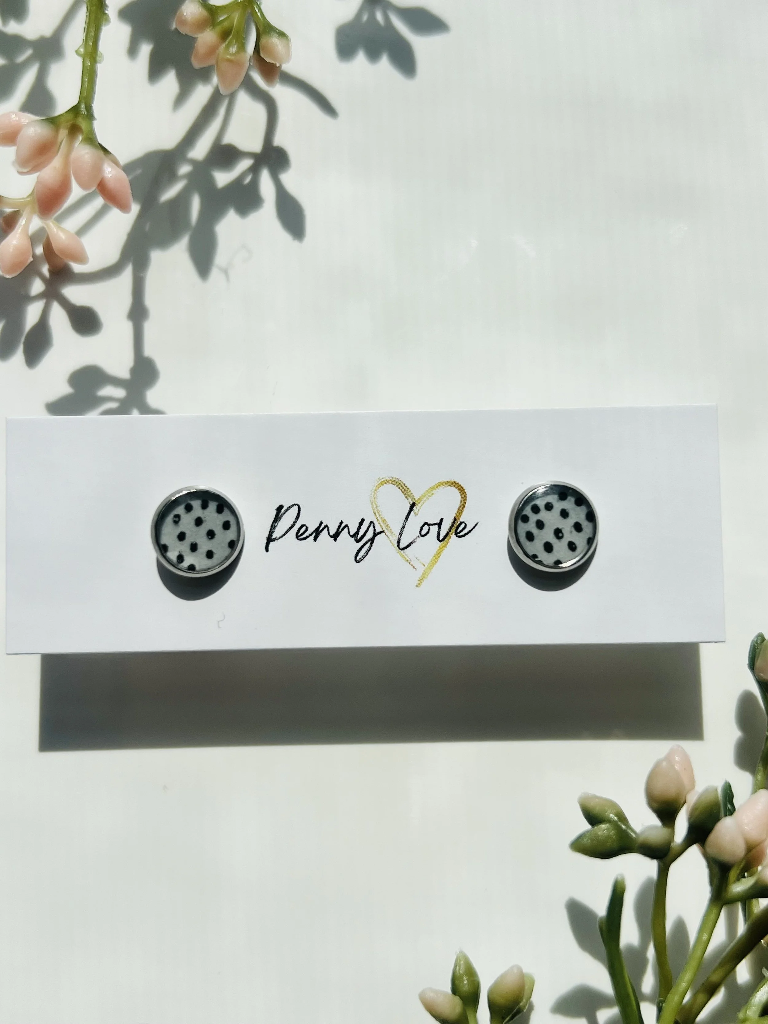 Dainty Polka Dot Studs