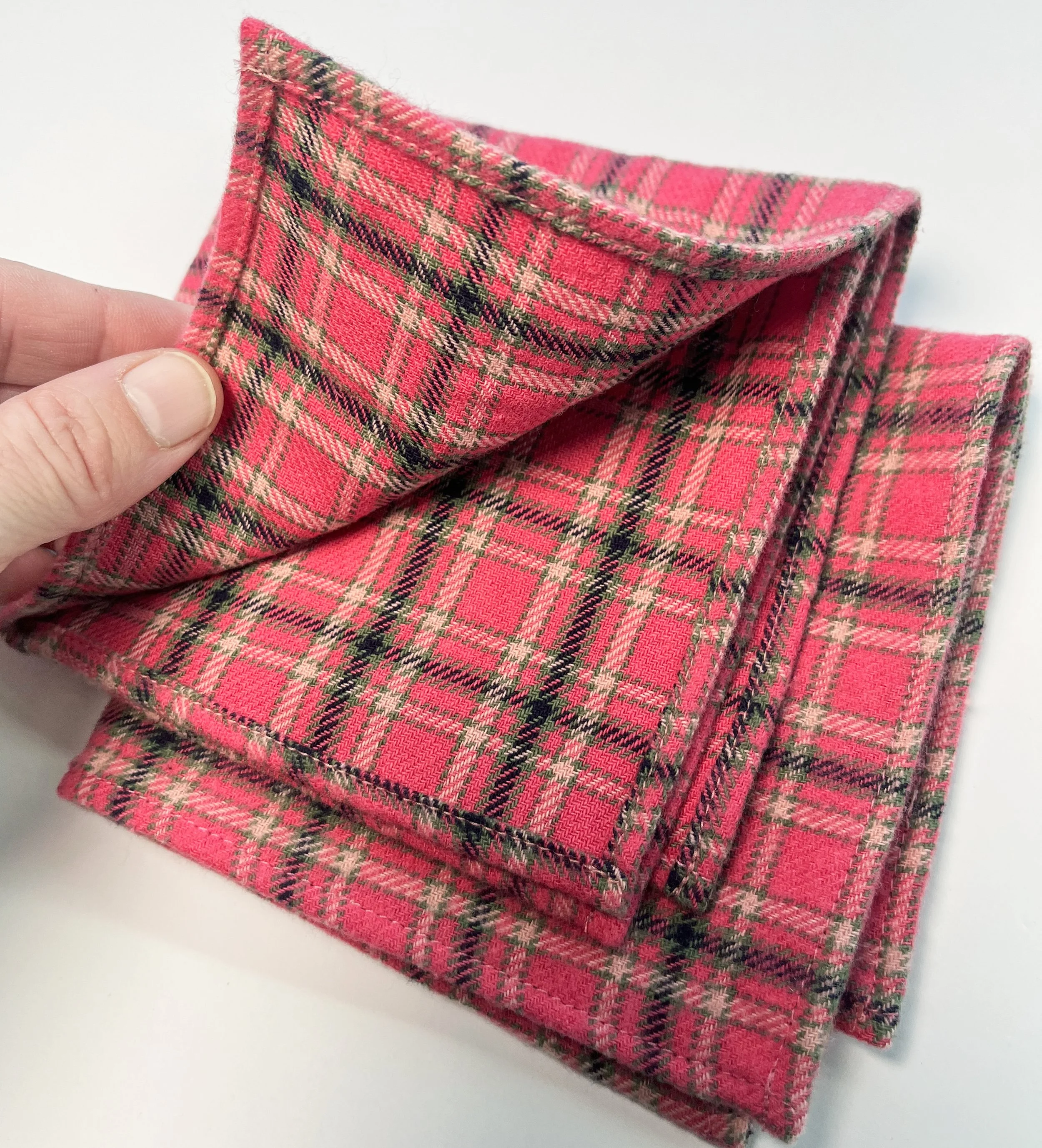 CipollaHanky_MINIS_CottonPlaid_Pink_hand.jpg