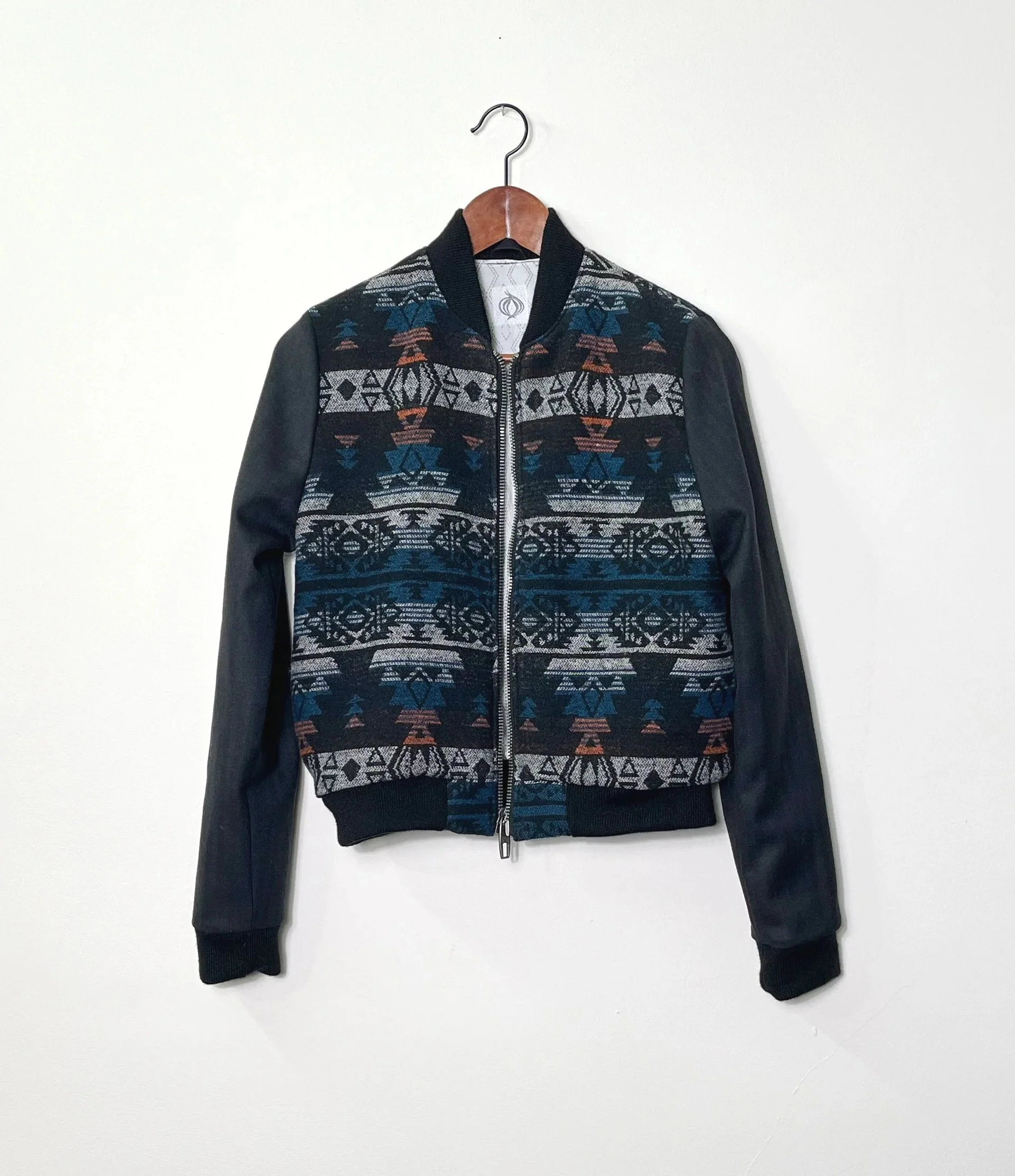 Wool & Weave Blue Bomber Jacket - Gender-free SM
