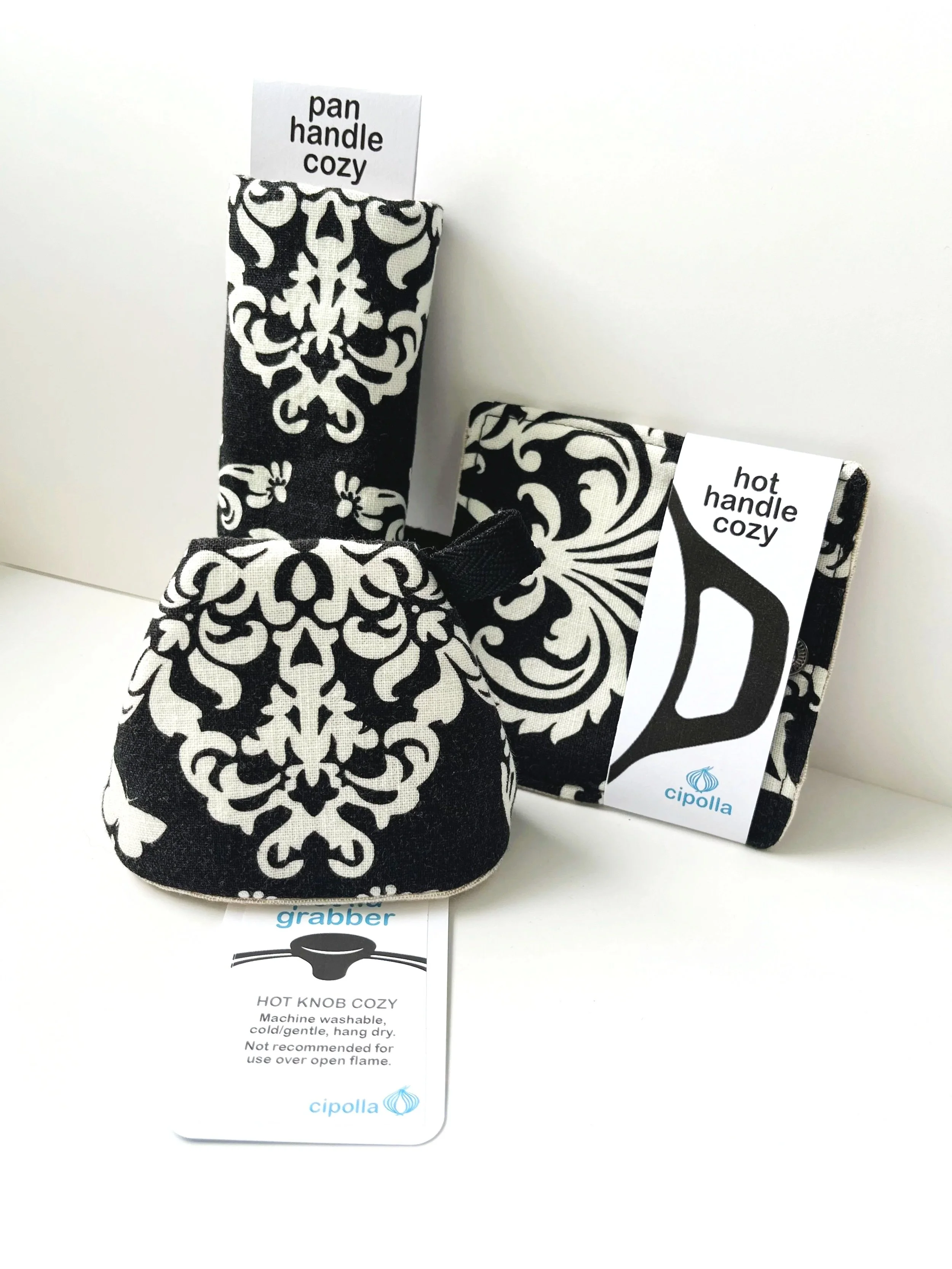4 Piece SET - Pan, Pot & Handle Covers - Black or Teal
