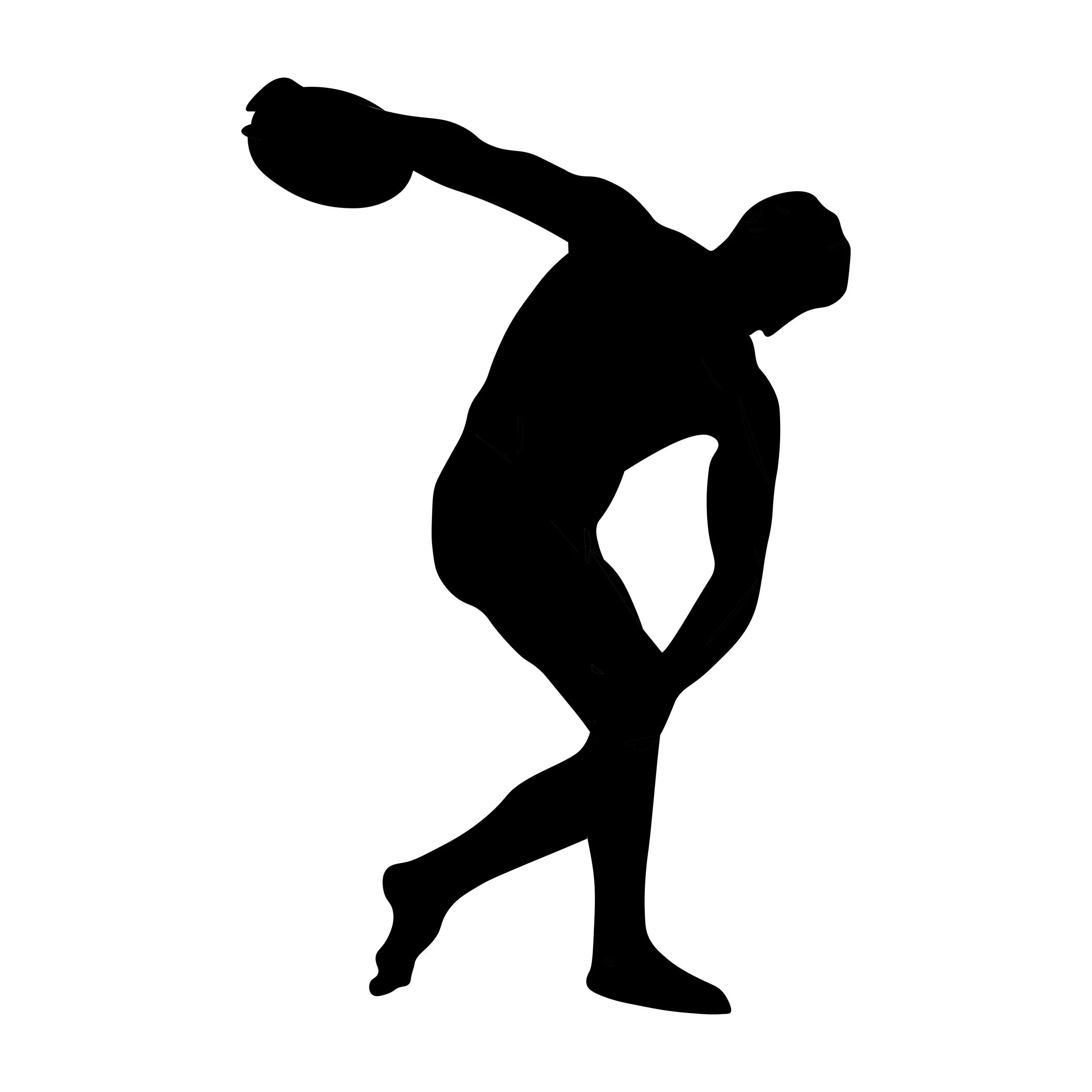 Silhouette of a male athlete in a dynamic pose holding a basketball.