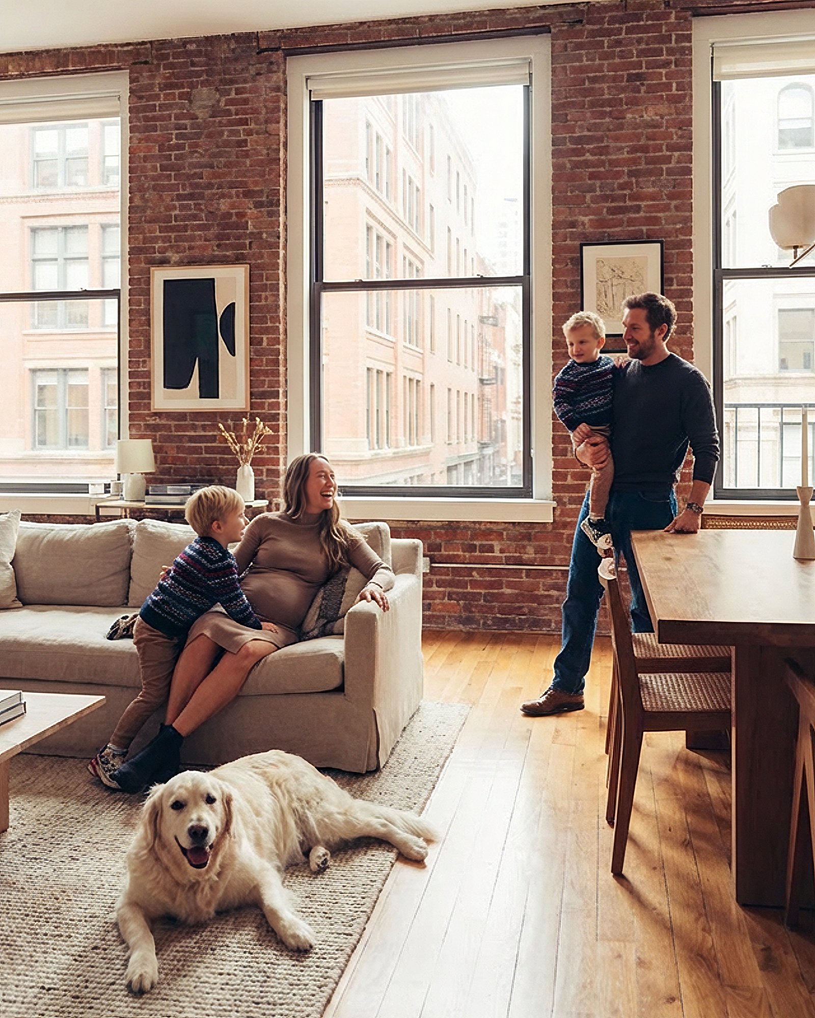 family uws tribeca photography indoors