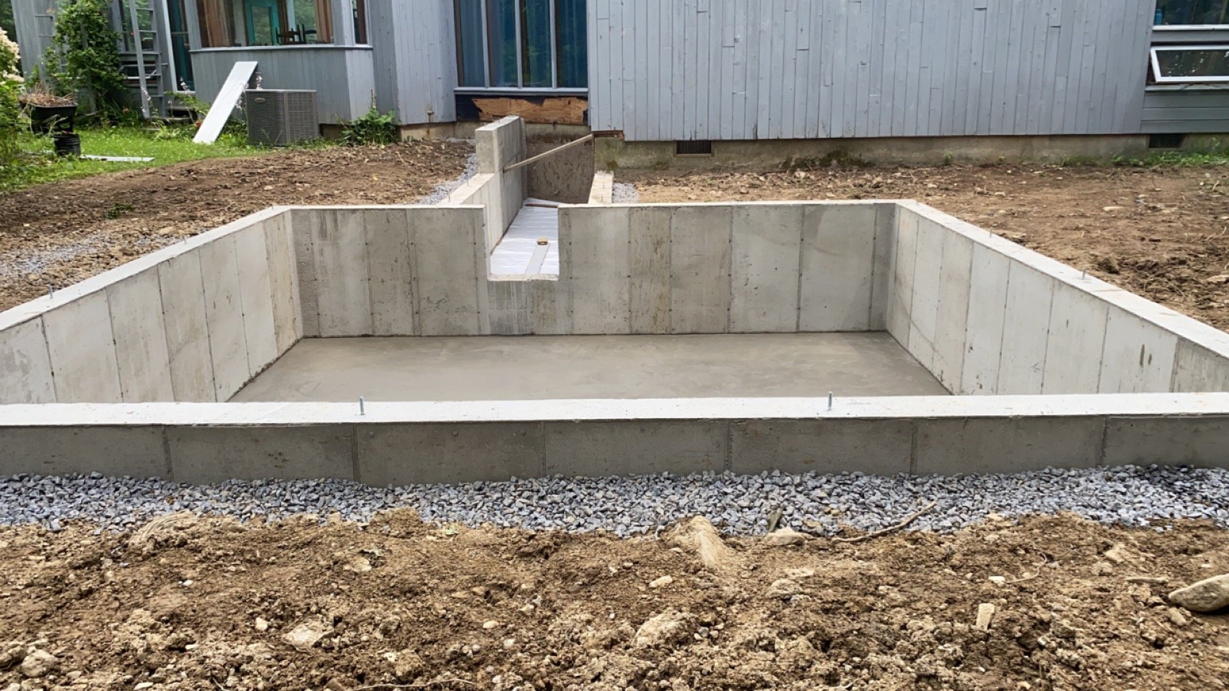 Concrete foundation 