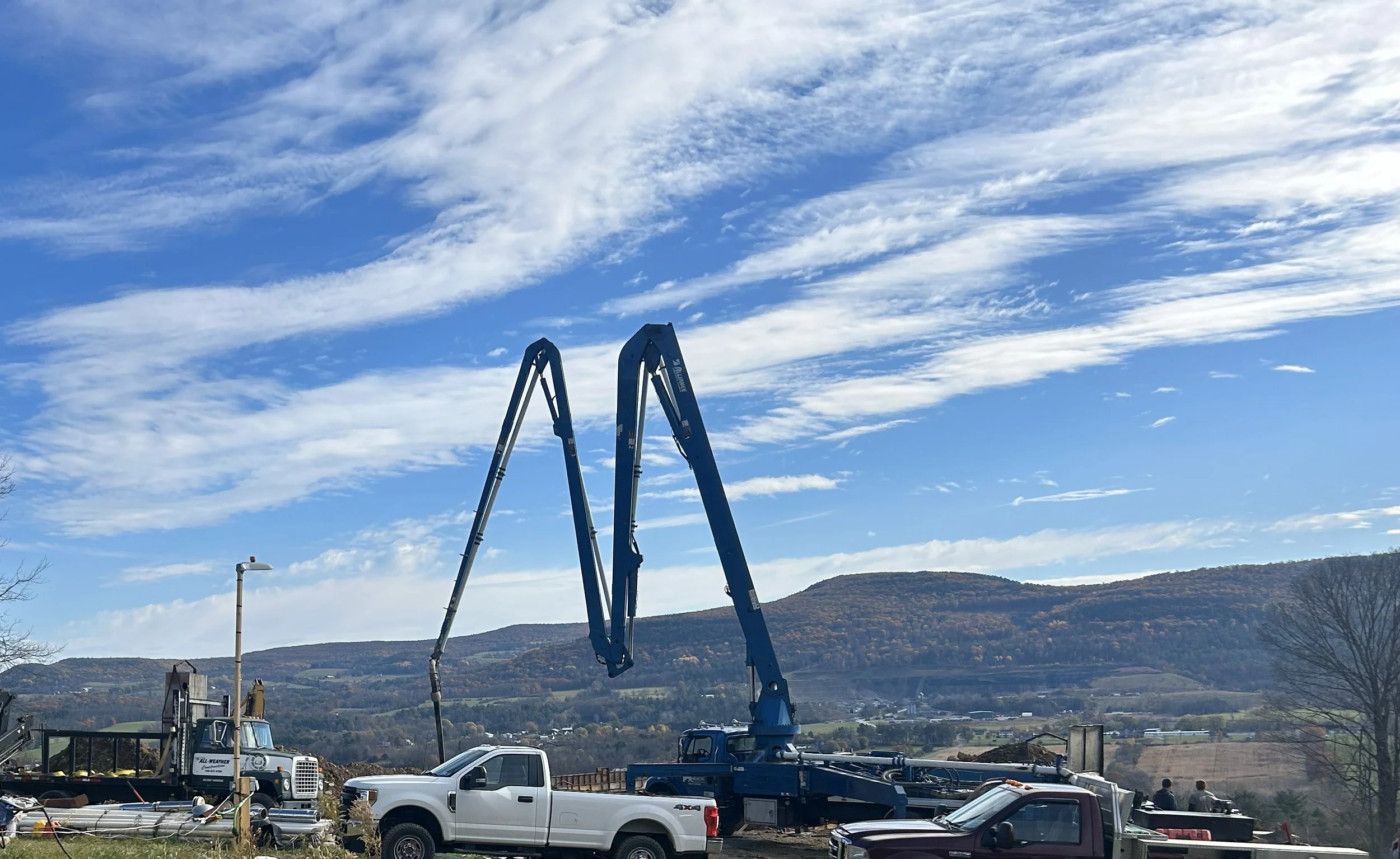 Complex concrete pumping machinery and technology 