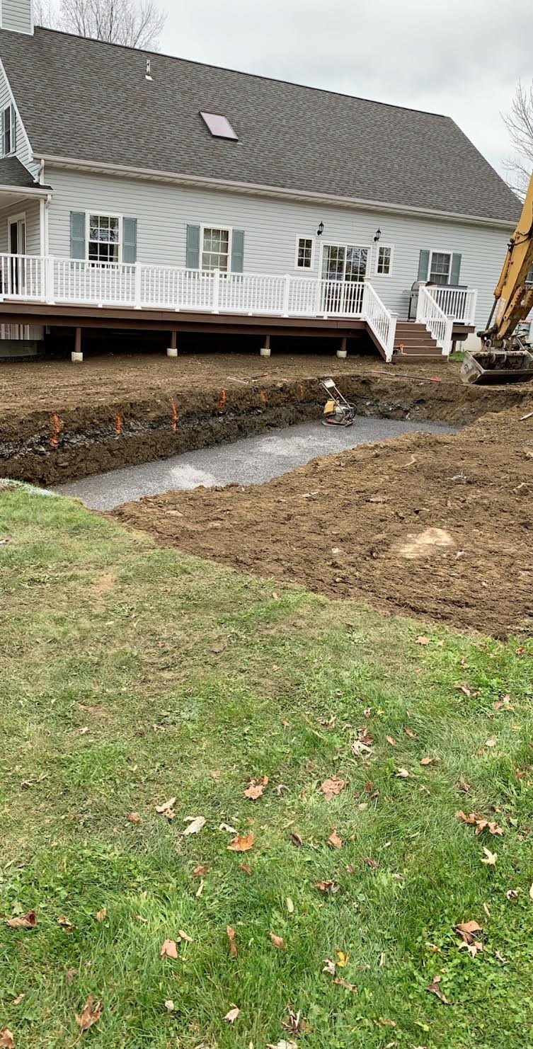 Digging an inground pool