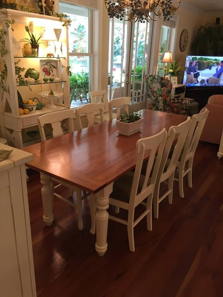 Mahogany Farmhouse Table