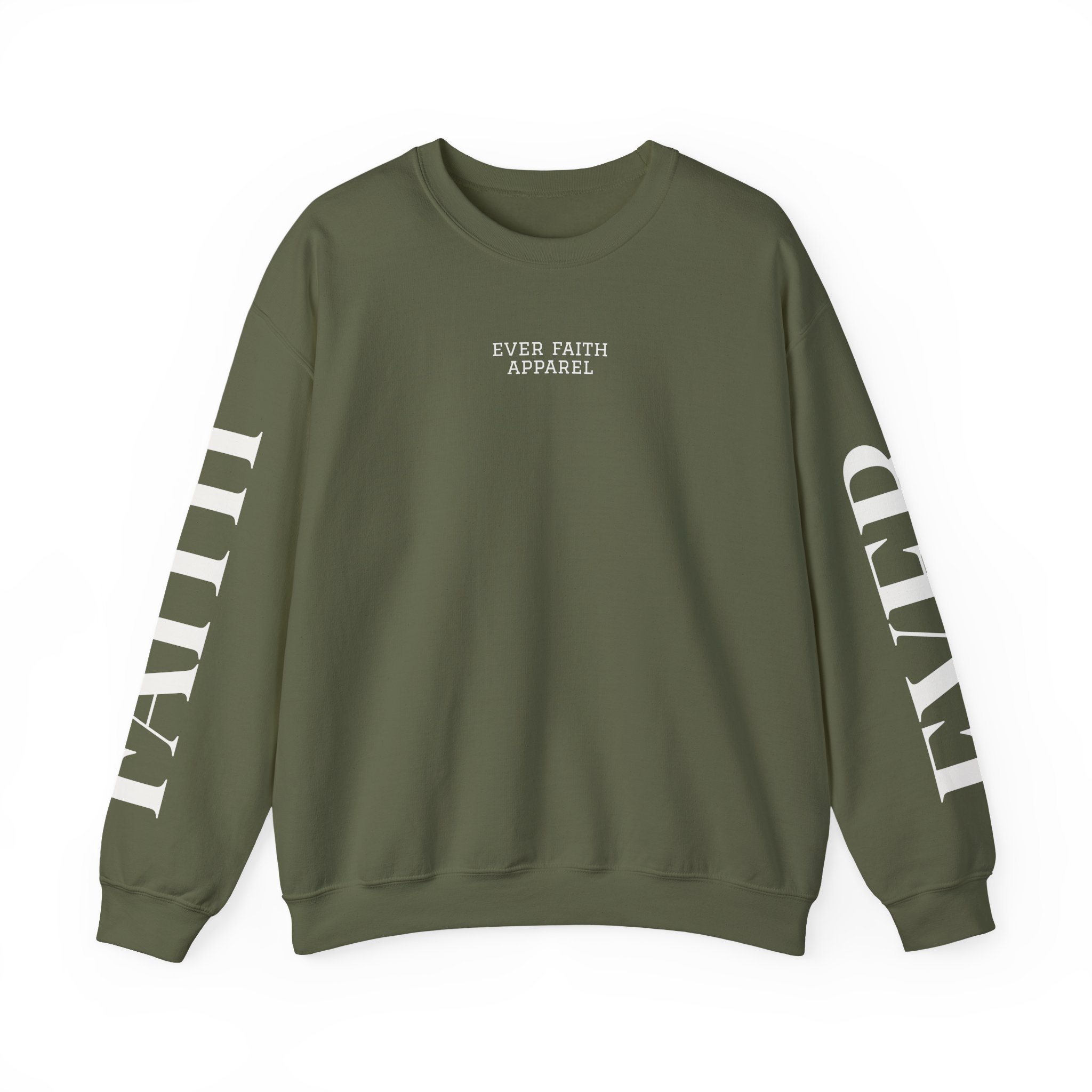 EverFaith  Crewneck — Jeremiah 17:7–8 | Evergreen Collection Sleeves
