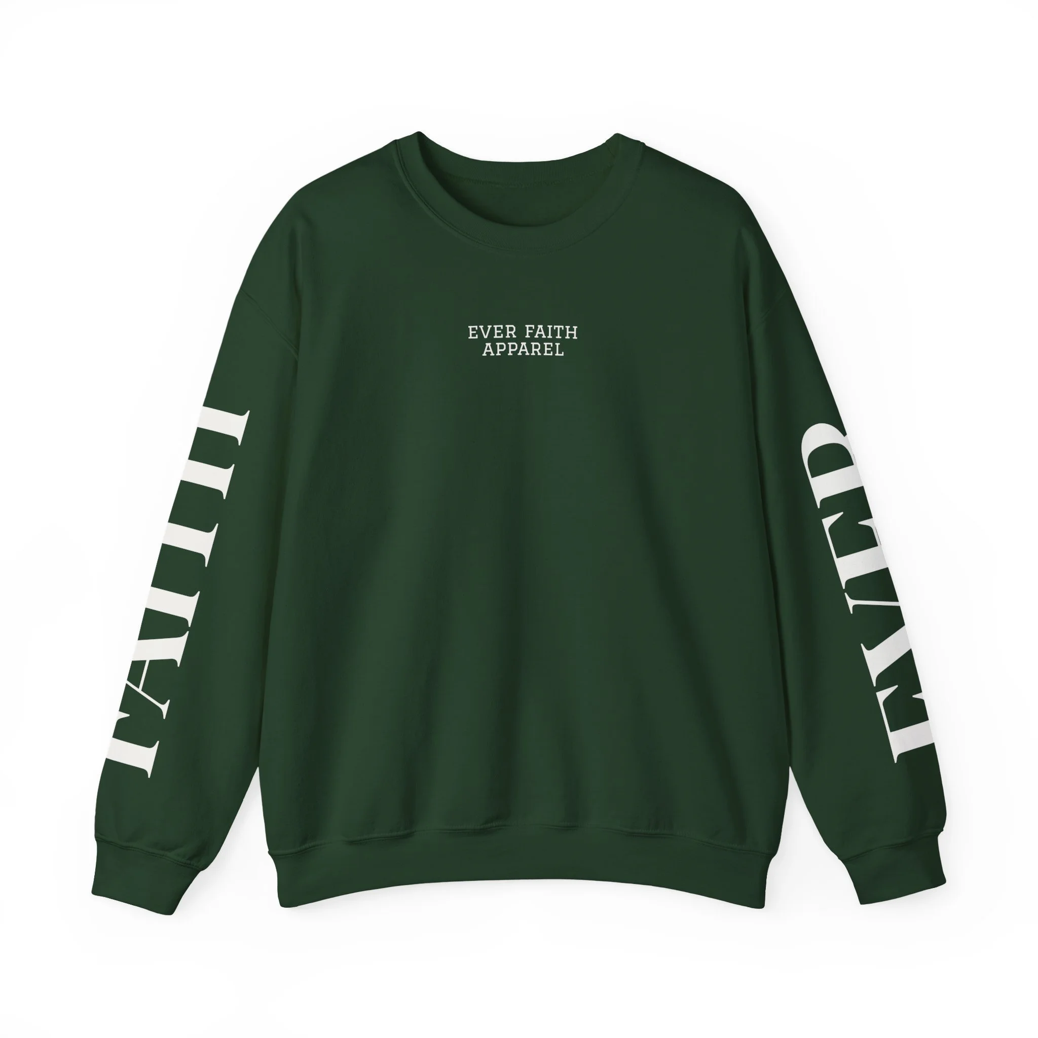 EverFaith  Crewneck — Jeremiah 17:7–8 | Evergreen Collection Sleeves
