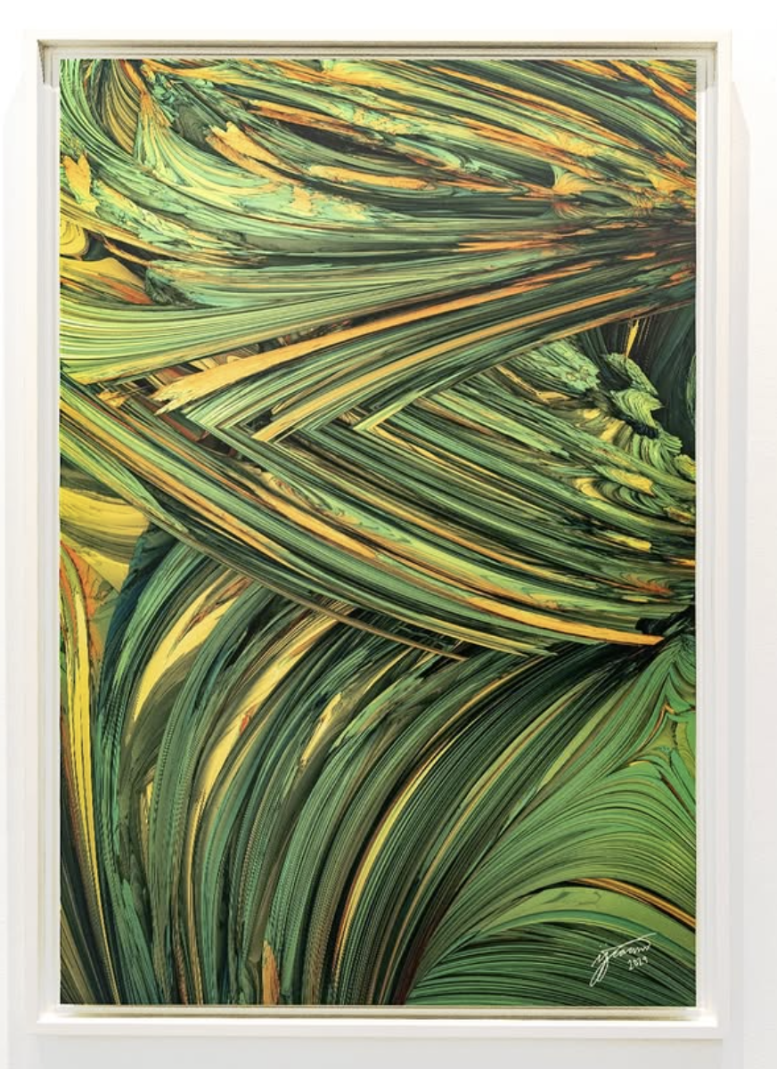 “Evergreen”
24x36 in
Digital art, Dye-sublimated Aluminum Metal Print
2025