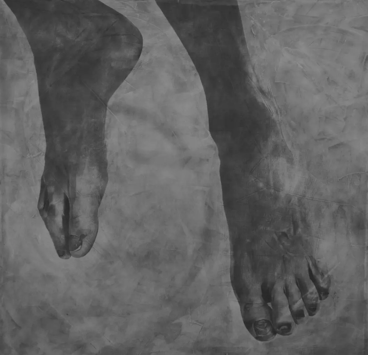 "Manumbalik"
Graphite on canvas
40" x 40" inches
2022

Exhibited at Linangan Art Residency