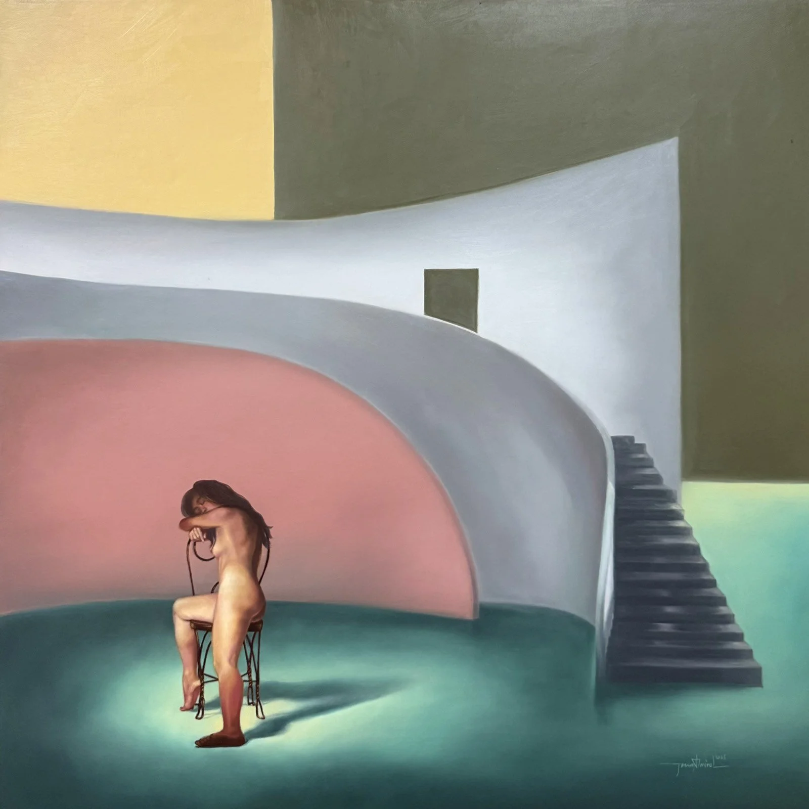 15 Nesting, 24x24 inches, Oil on Canvas, 2025.jpg