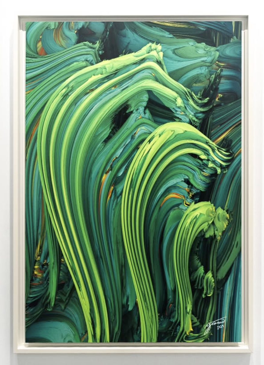 "Harmonic Growth"
24x36 in
Digital art
Dye-sublimated Aluminum Metal Print
2025