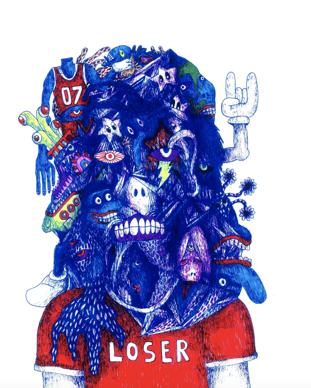 "Your Hair is as Mean as your Life has Been"
Pen & Ink On Paper
2025