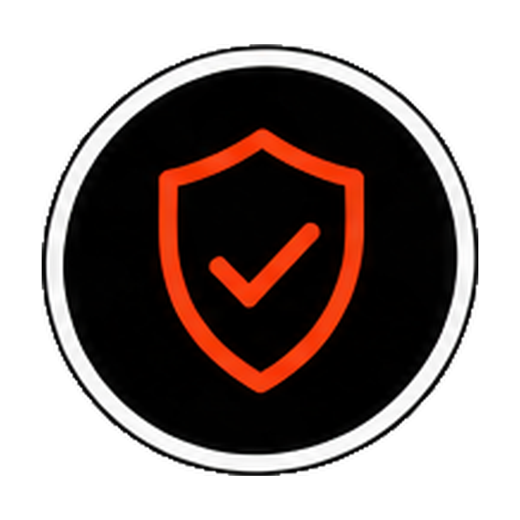 Icon of a shield with a check mark inside, indicating security or protection.