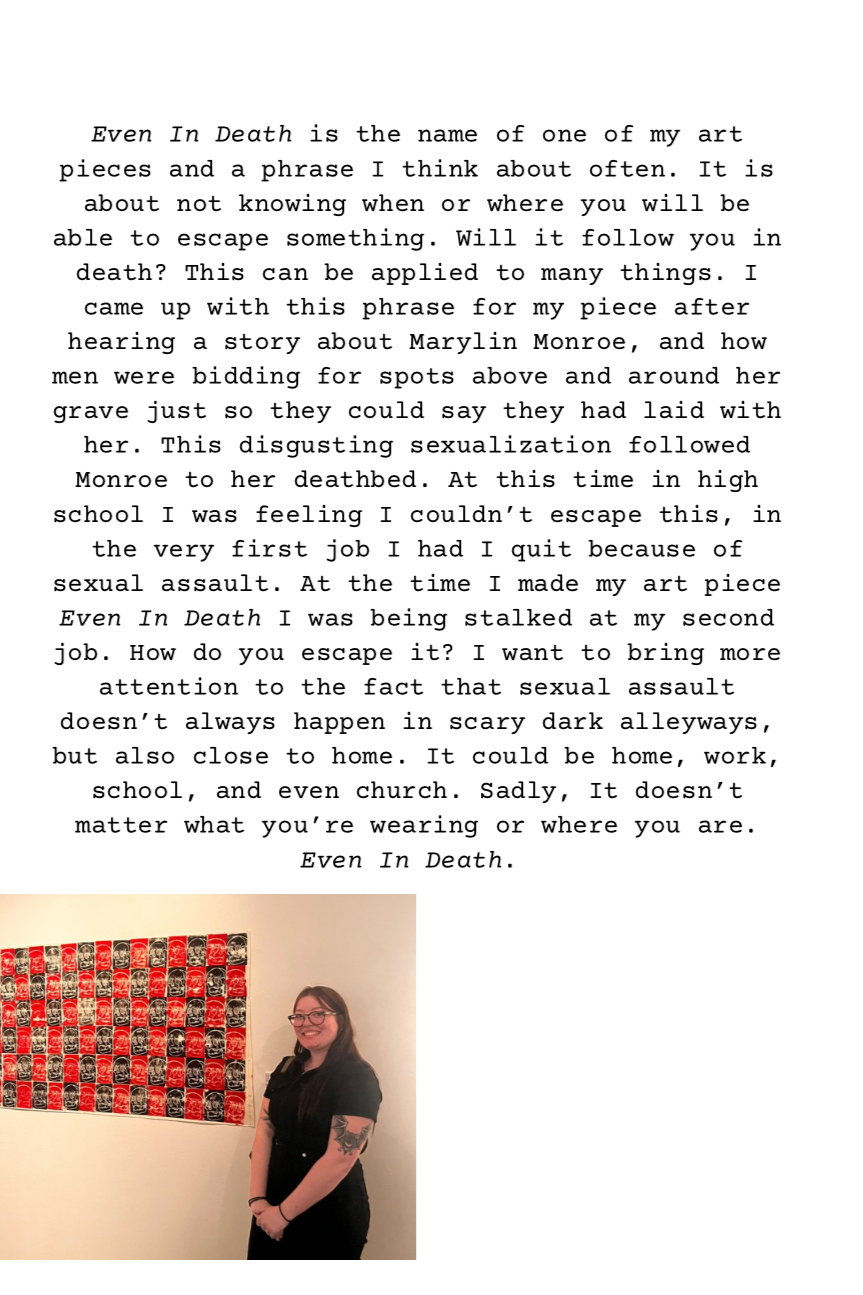 Page from my Art Thoughts zine in 2024