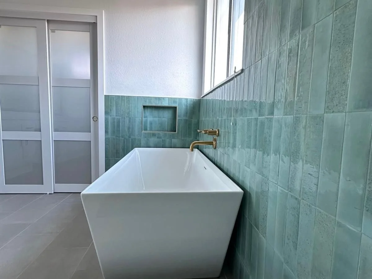 Bathroom renovation, Zellige Tile, Austin Texas, Tx, Central Texas, Tx.,  Tile Shower, Tile