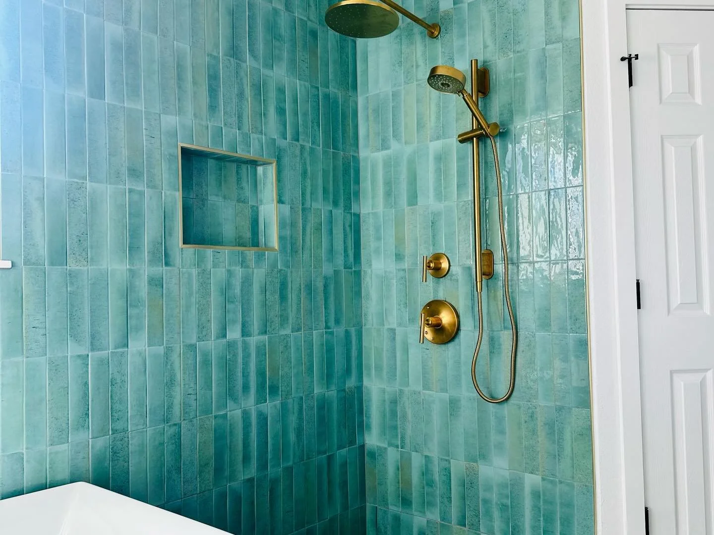 Bathroom renovation, Zellige Tile, Austin Texas, Tx, Central Texas, Tx.,  Tile Shower, Tile