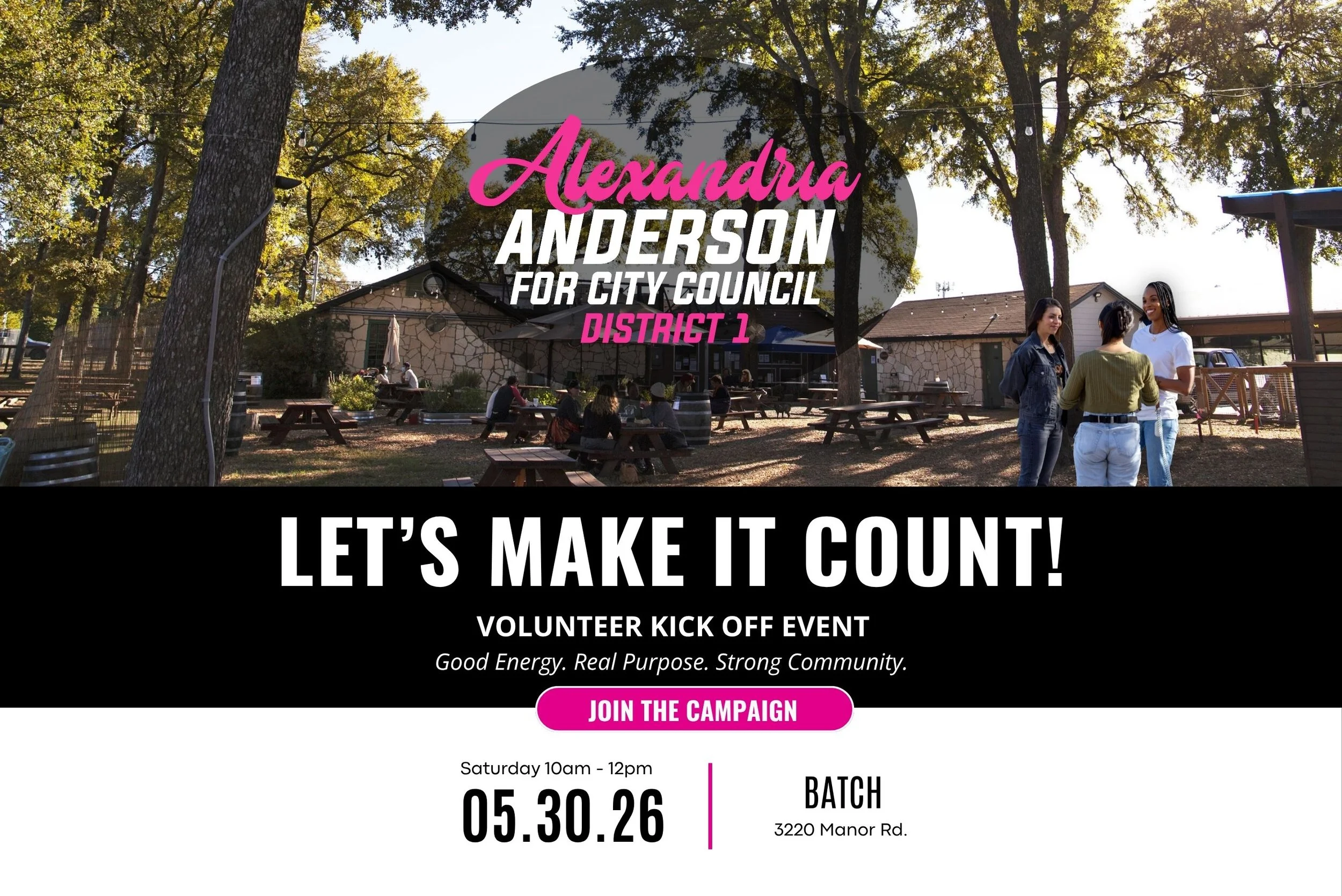 Let's Make It Count! Volunteer Kick Off