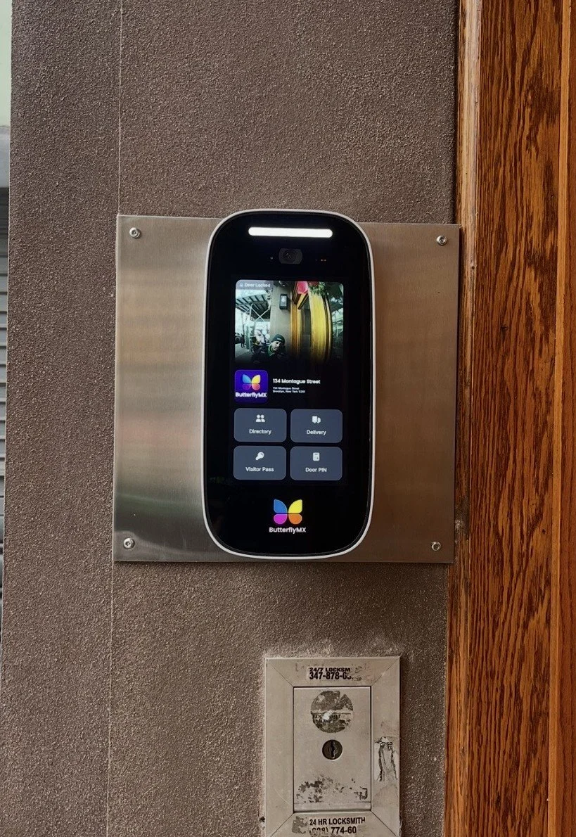 ButterflyMX video intercom installed in Brooklyn. 