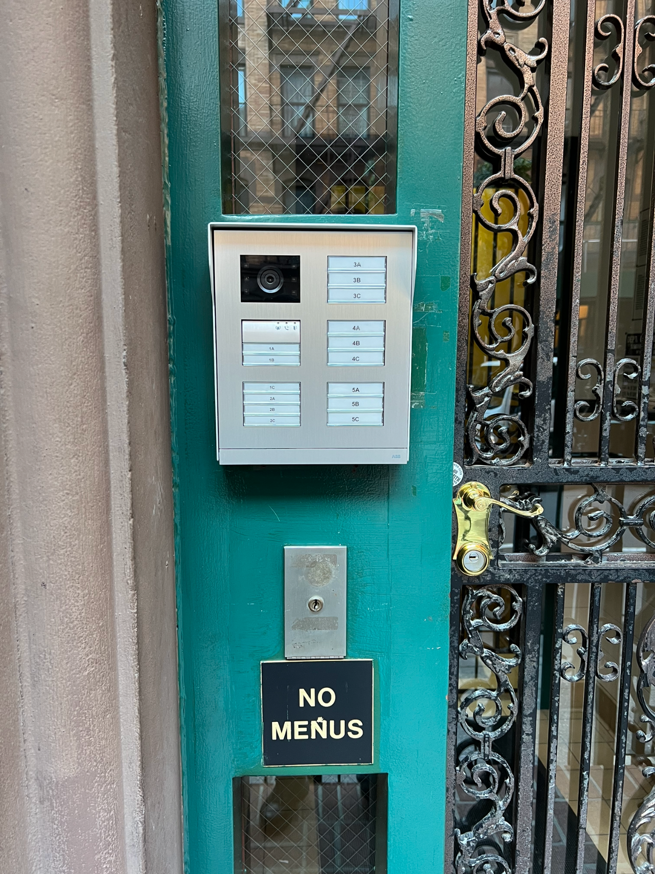 ABB intercom system installed for a multi-tenant residential building in NYC.