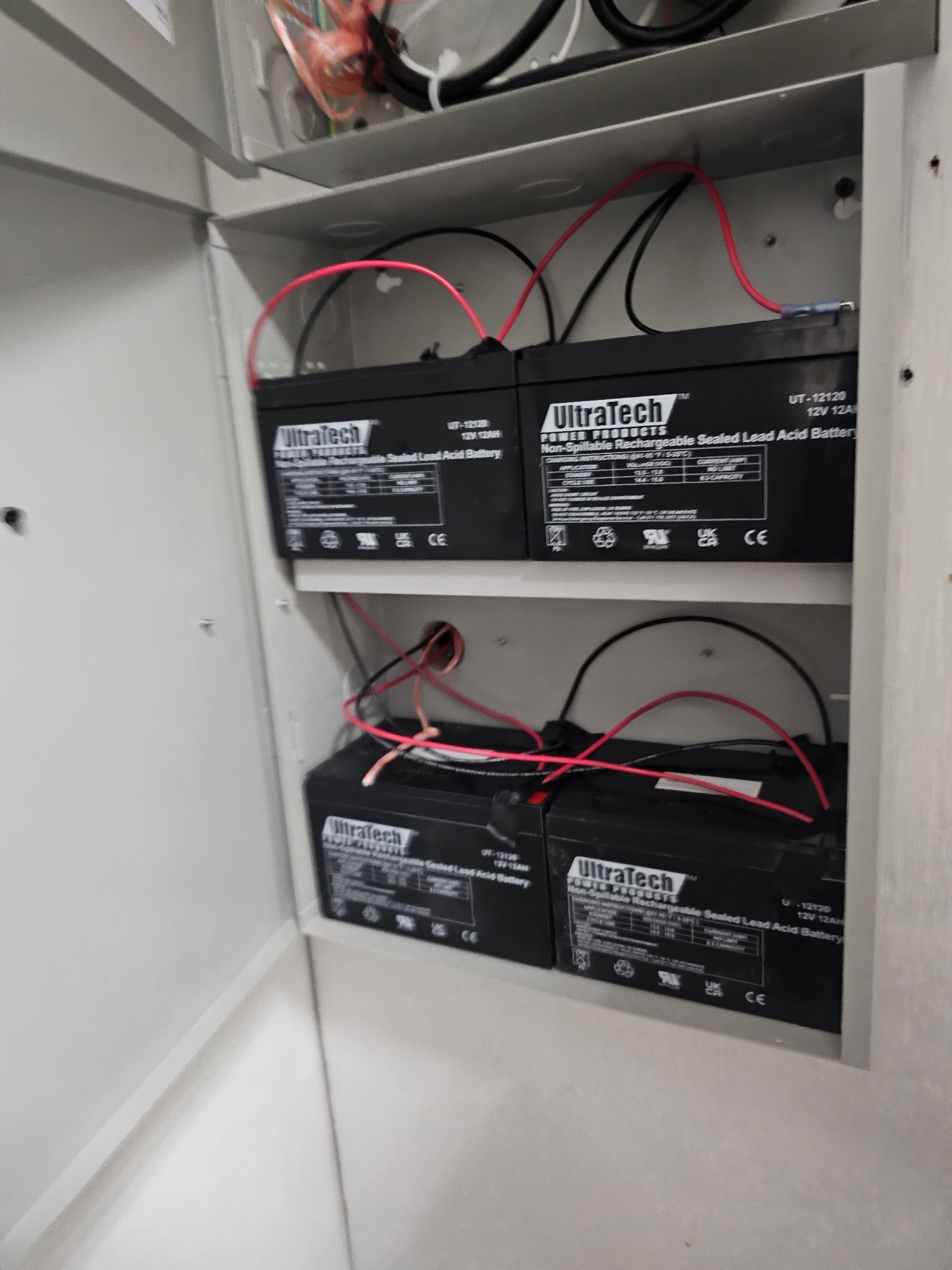 Backup batteries for Honeywell Vista wired Alarm system. 