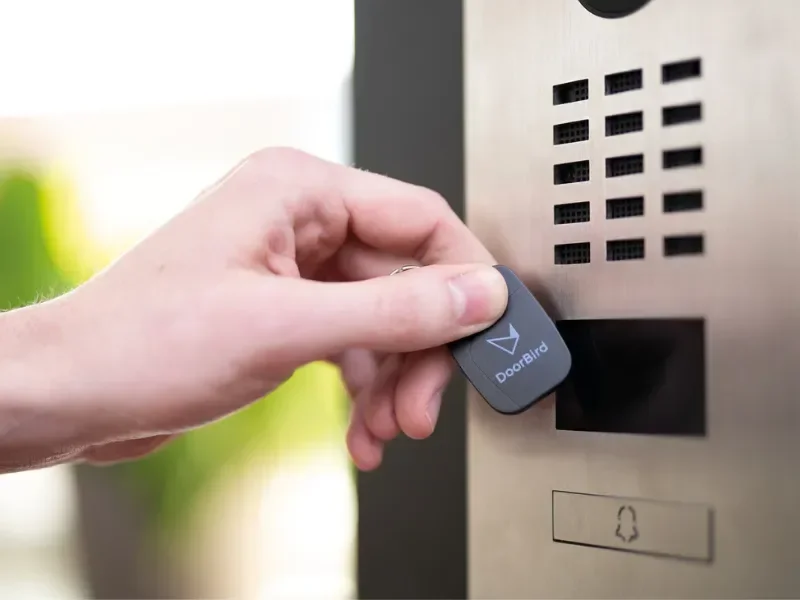 Doorbird intercom system with integrated key fob reader - Impera Security Systems