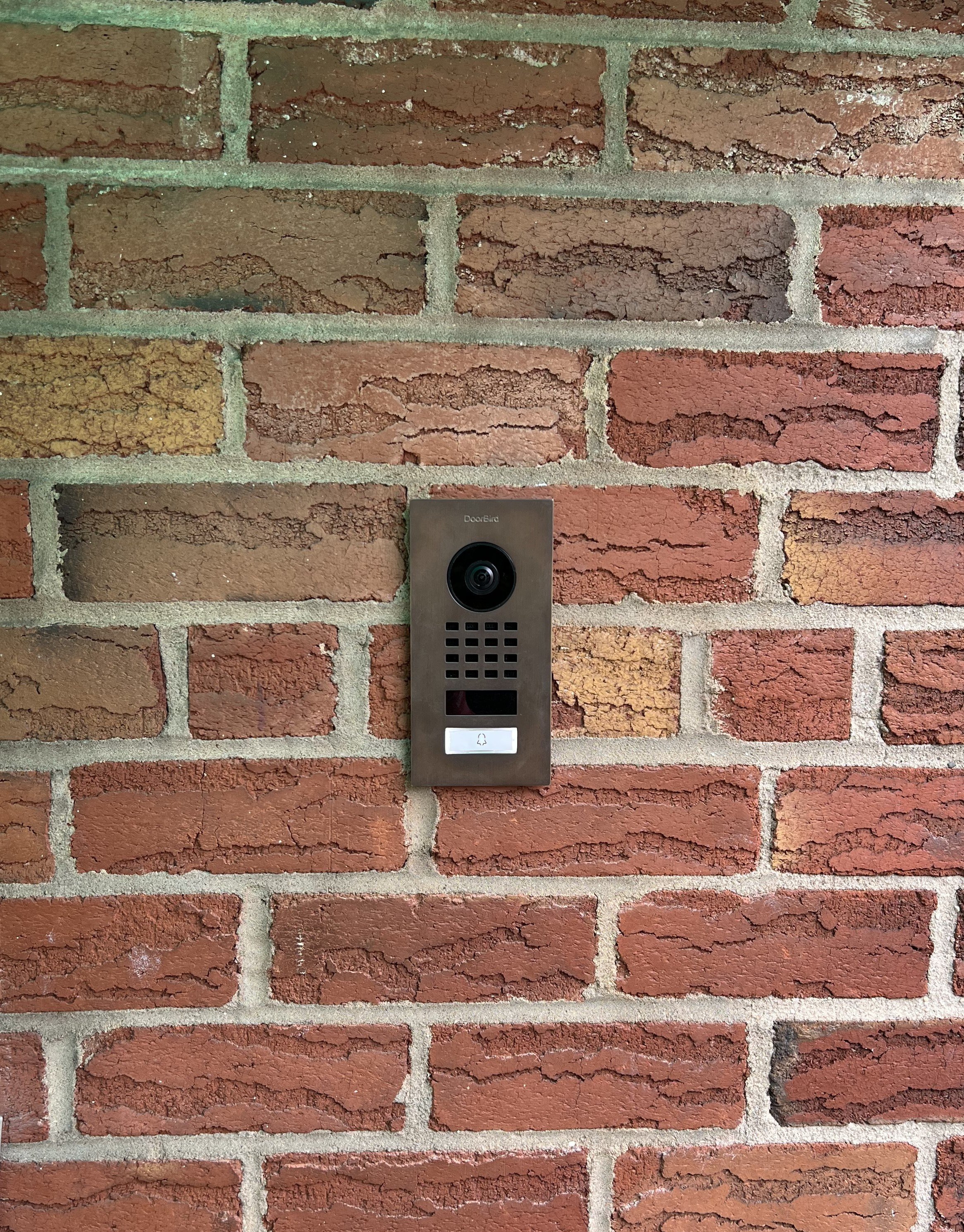 DoorBird video intercom installation completed in NYC.