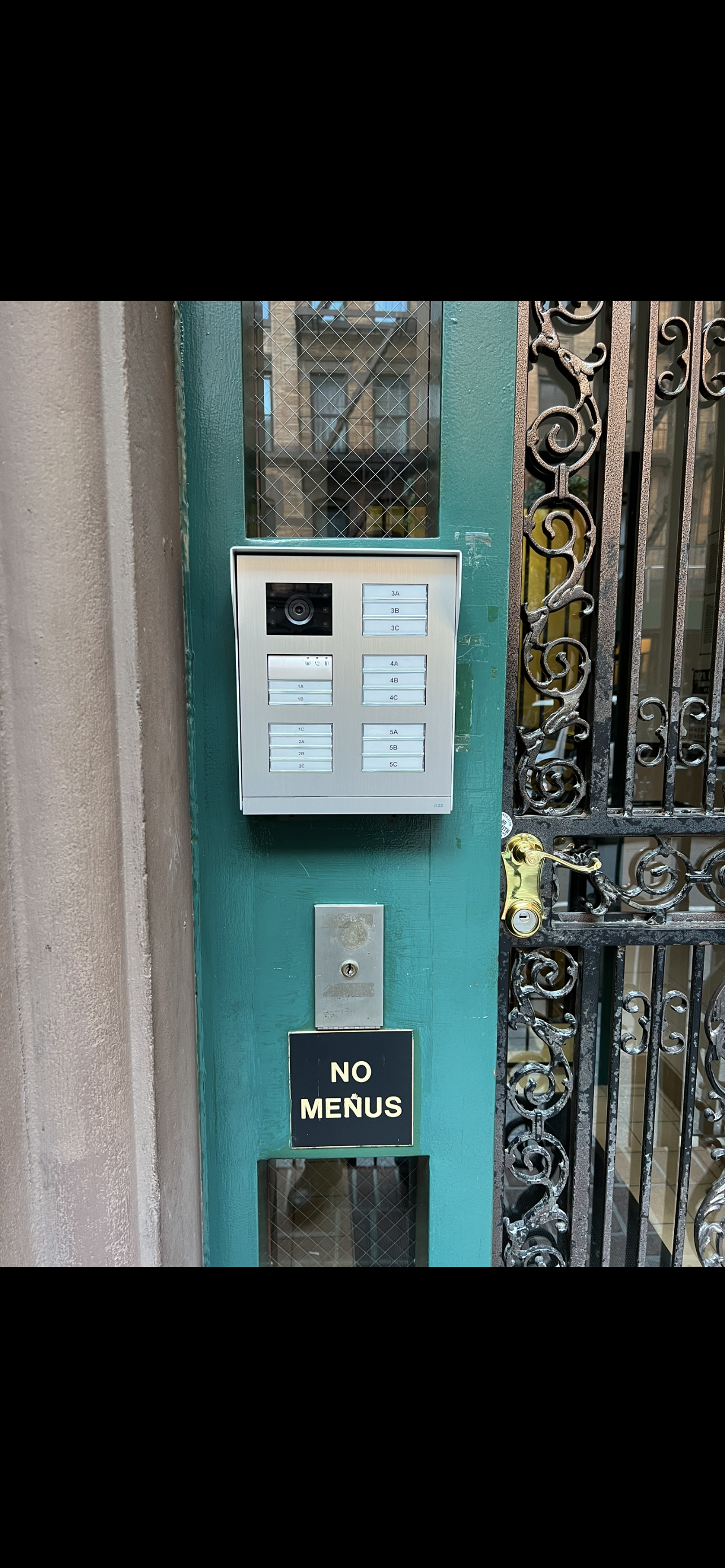 ABB intercom system installed for a multi-tenant residential building in NYC - Impera Security Systems. 