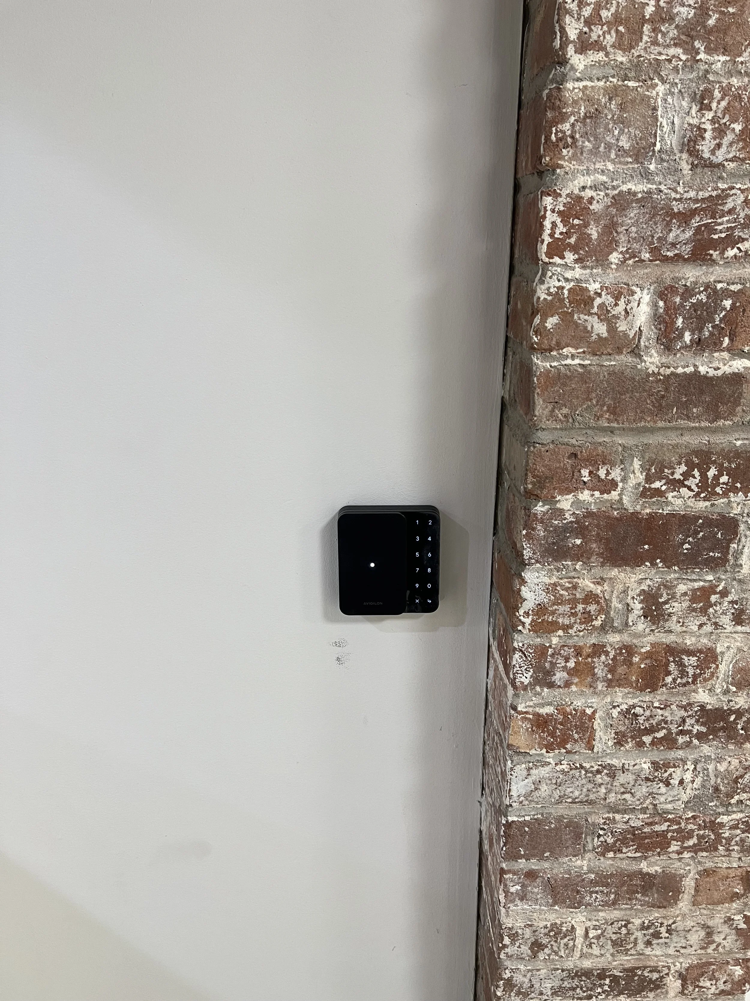 Avigilon access control system installed on storage room doors for a residential building in NYC.