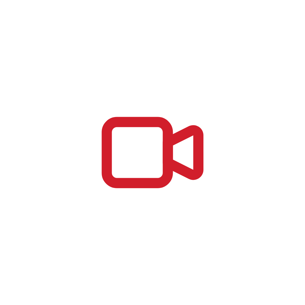 Video camera icon with the words "Recording in progress" and a red recording dot.