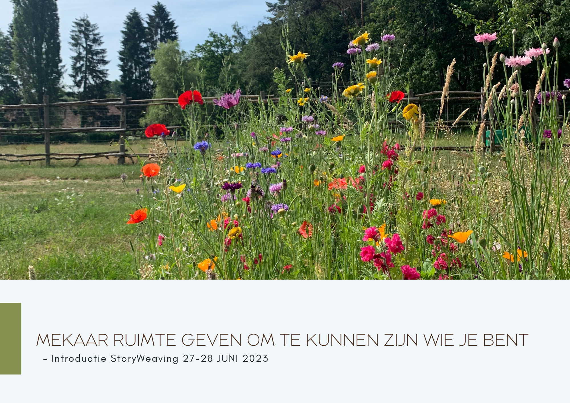 Verhalend Ontmoeten | Juni 2023, Mechelen.
Verleden evenement