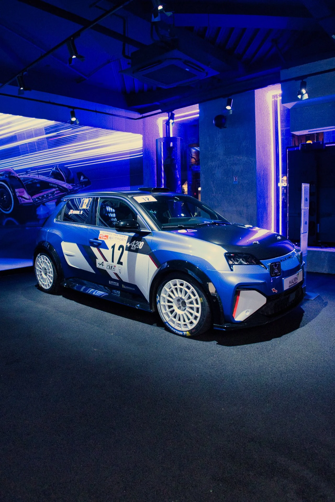 Alpine A290 Rally exposée à l'atelier Alpine à Paris